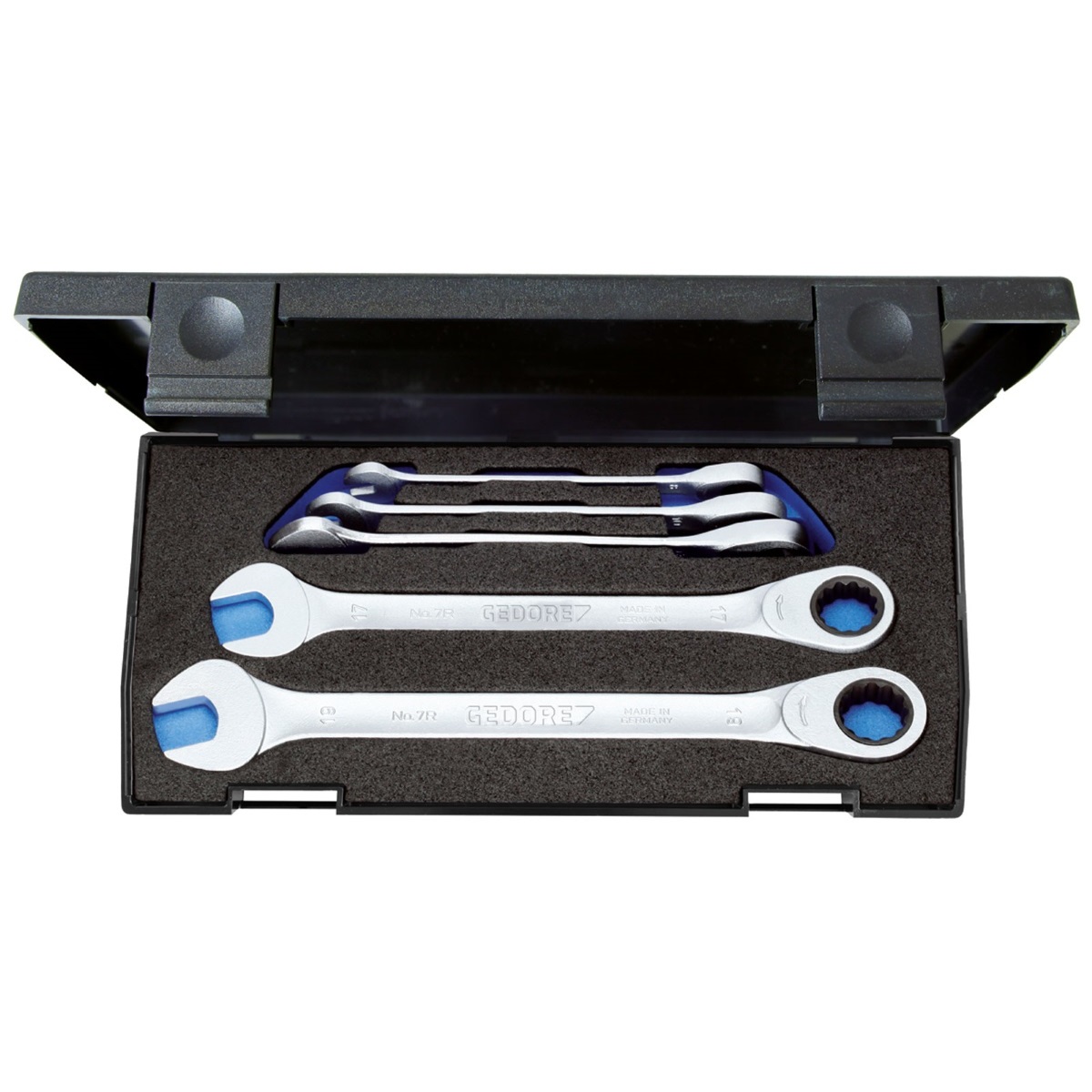 Gedore 2297434 Combination Ratchet Spanner Set 5 Piece Metric 7 R-005