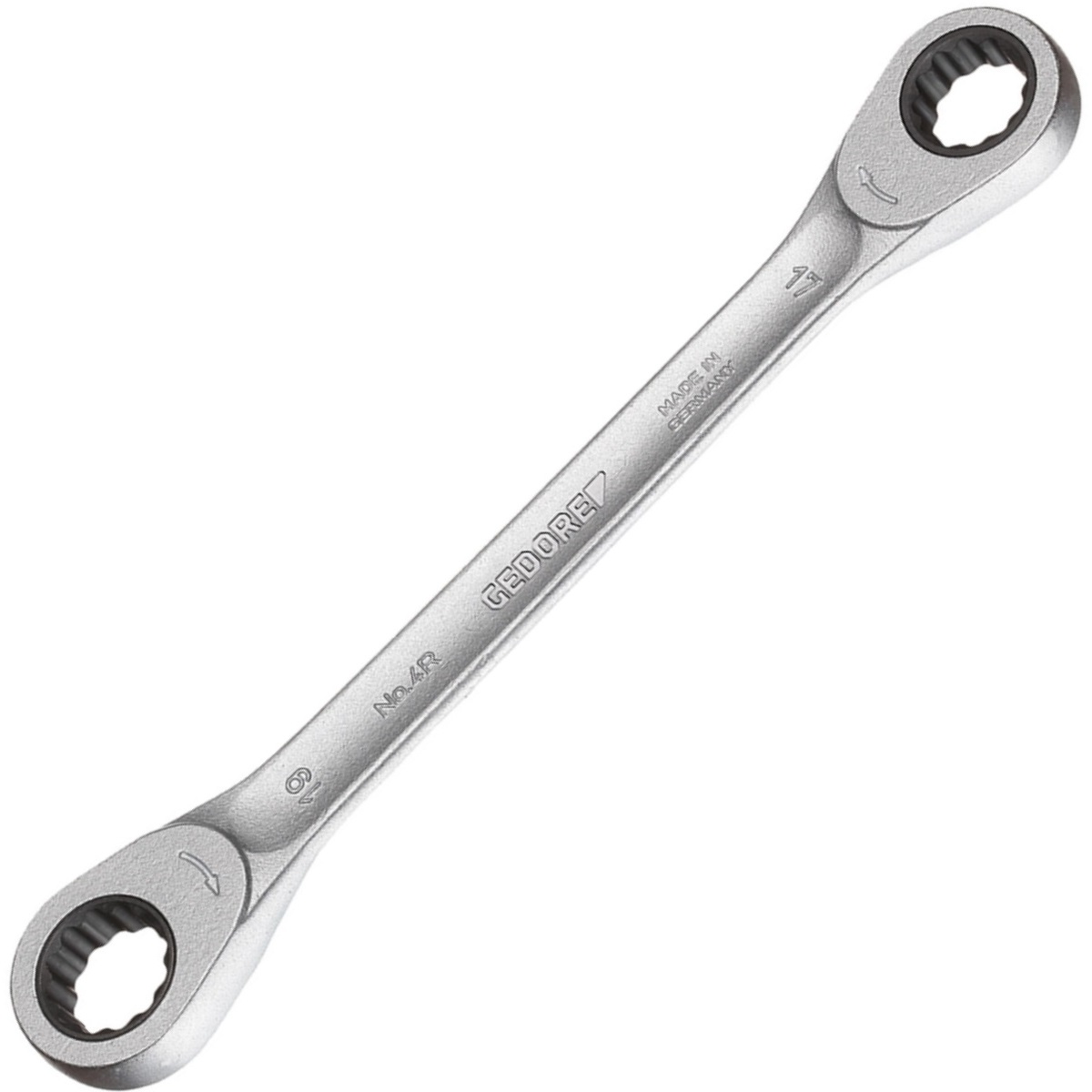 Gedore 2306719 8x9mm Flat Ring Ratchet Spanner 4 R 8x9