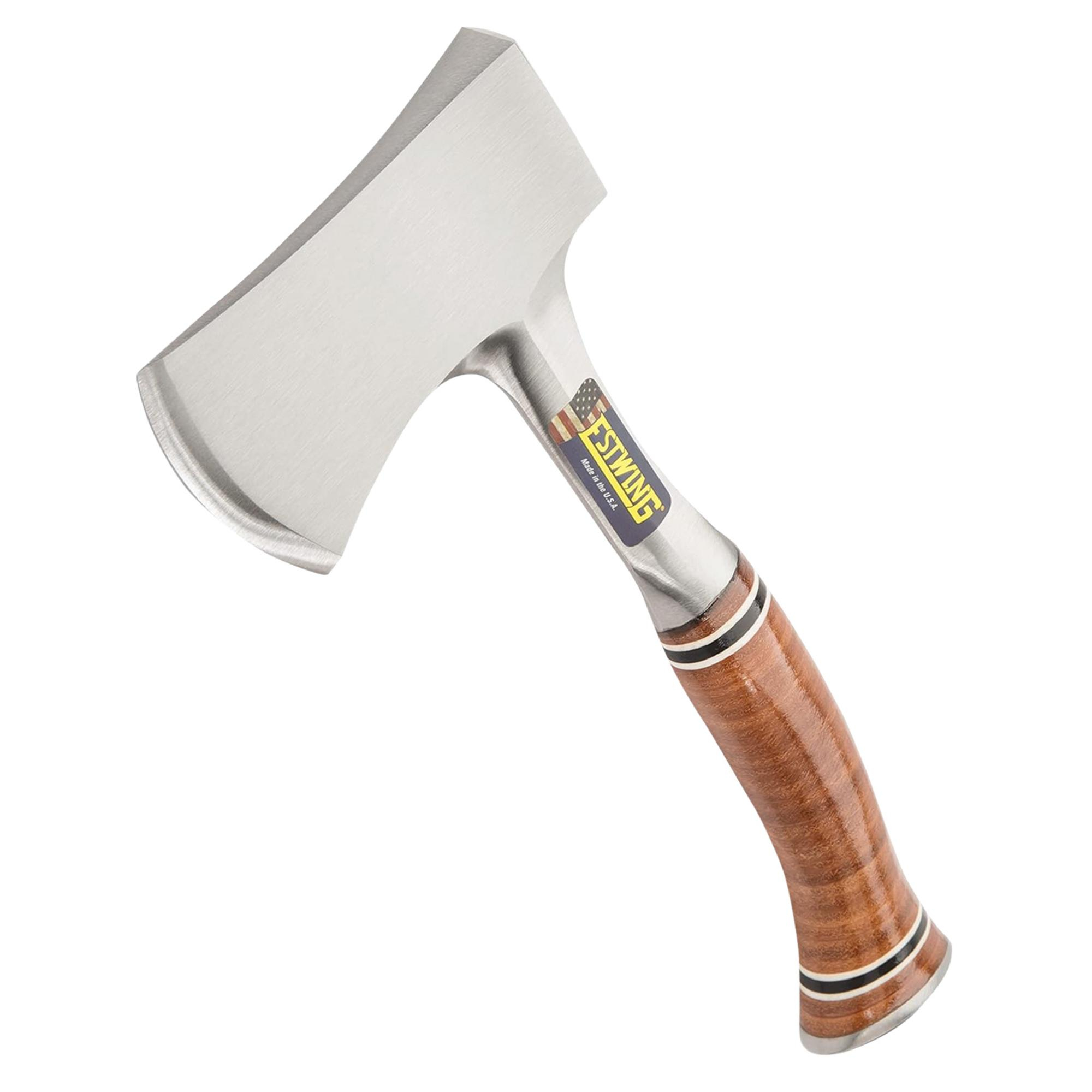 ESTWING E14A Sportsman's Axe With Leather Grip, 3 1/4"/83mm 23501