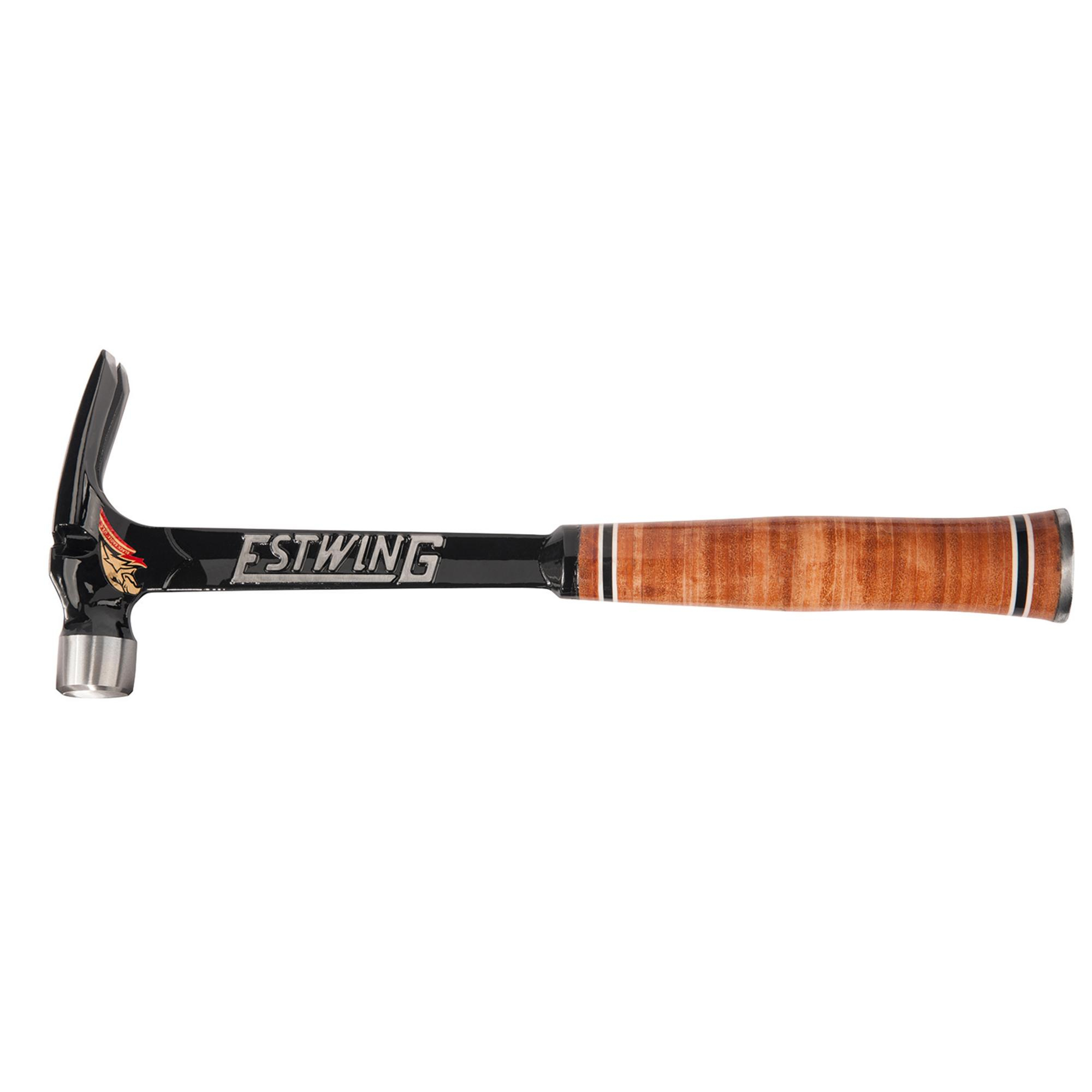 ESTWING E19SM Series Milled Face Framing Hammer With Leather Grip, 19oz/538g 23512