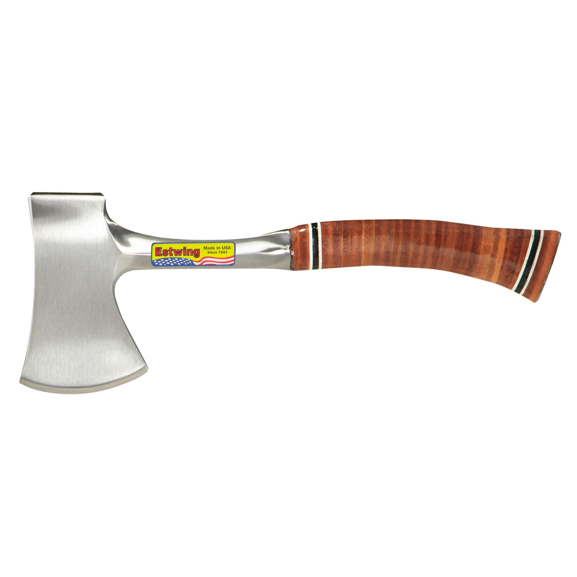  ESTWING E24A  Sportsman's Axe With Leather Grip, 2 3/4"/70mm 23520