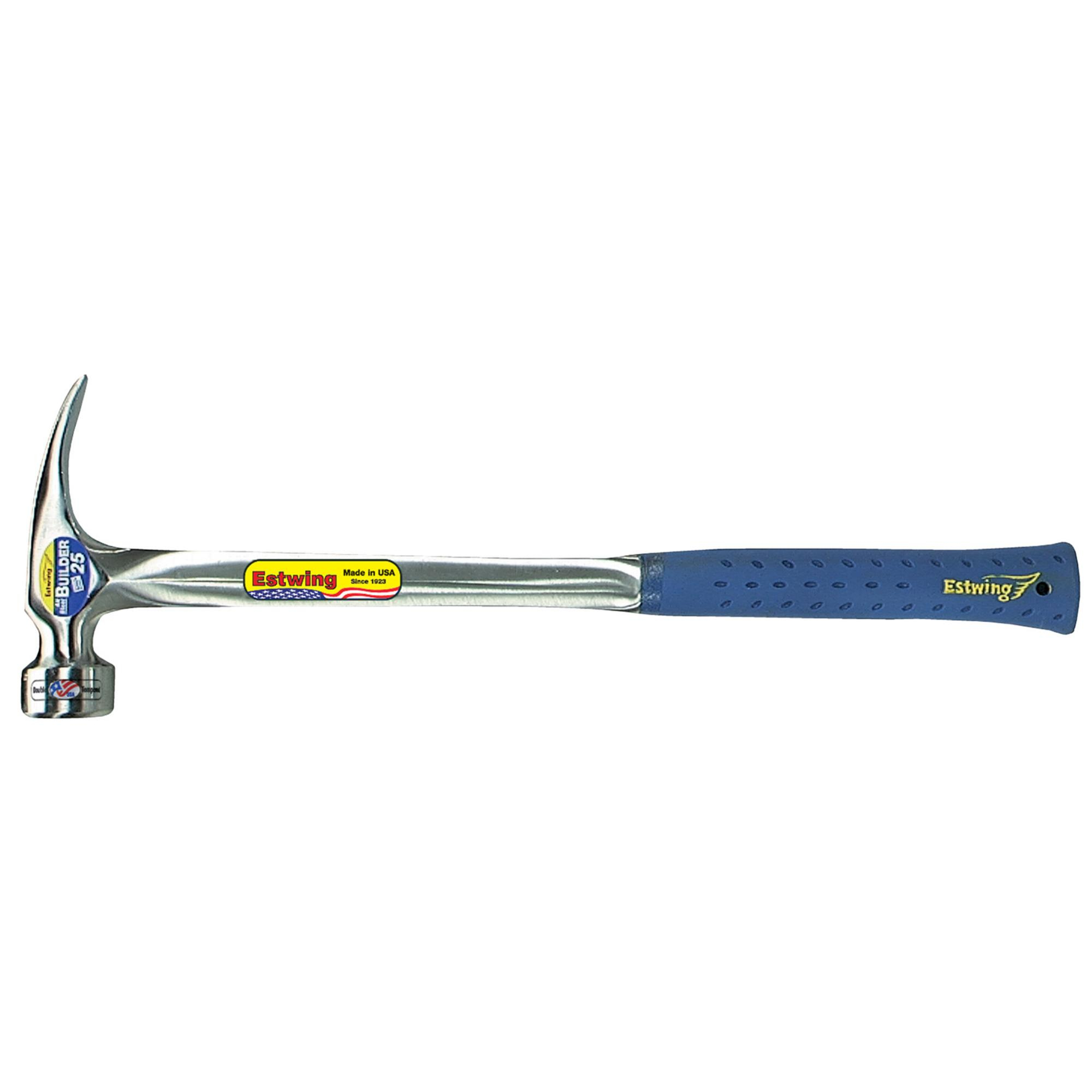 ESTWING E3-25S Big Blue Smooth Face Straight Framing Hammer, 25oz/700g, 18" 23569