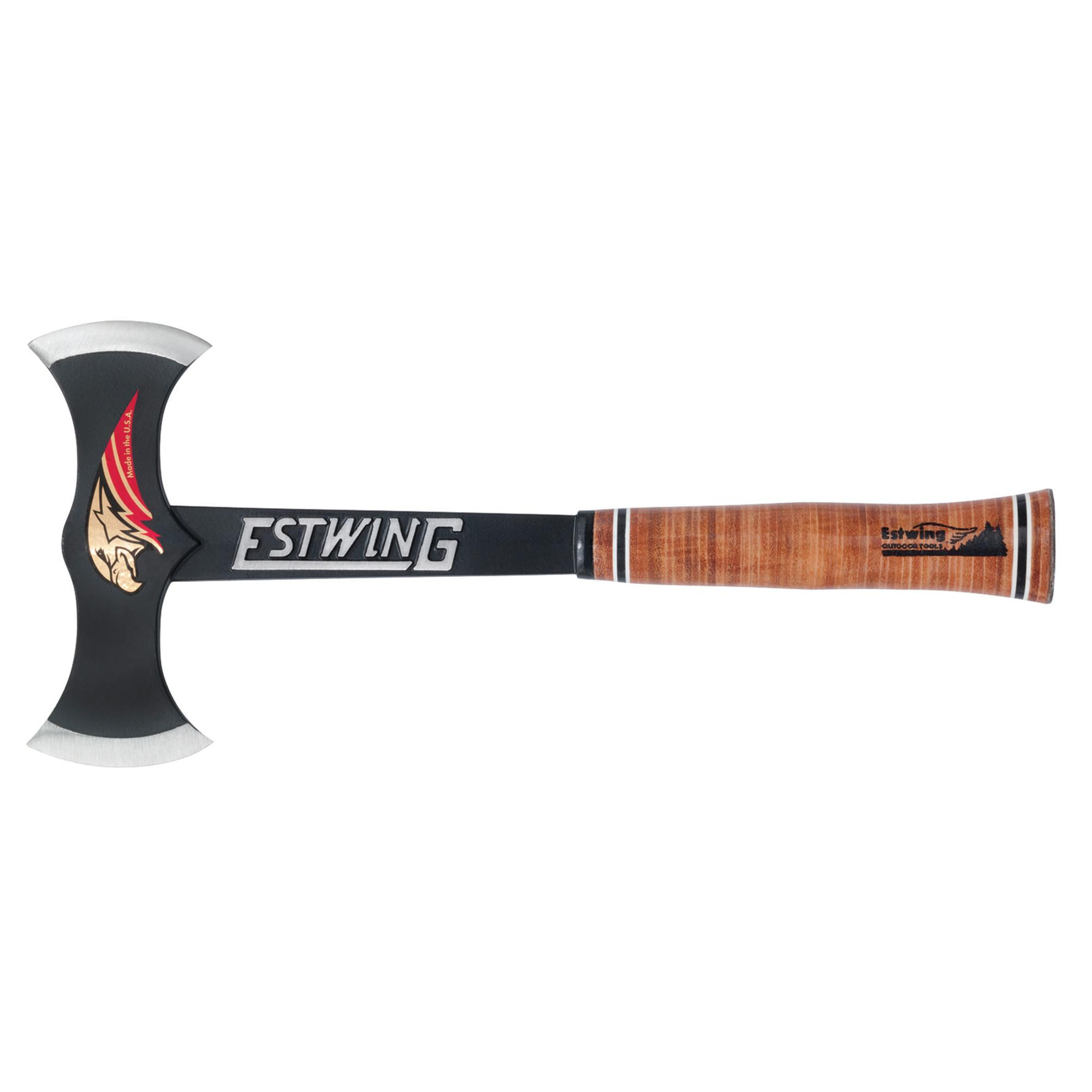 ESTWING  EDBA Black Eagle Double Bit Axe With Leather Grip, 17" 24057