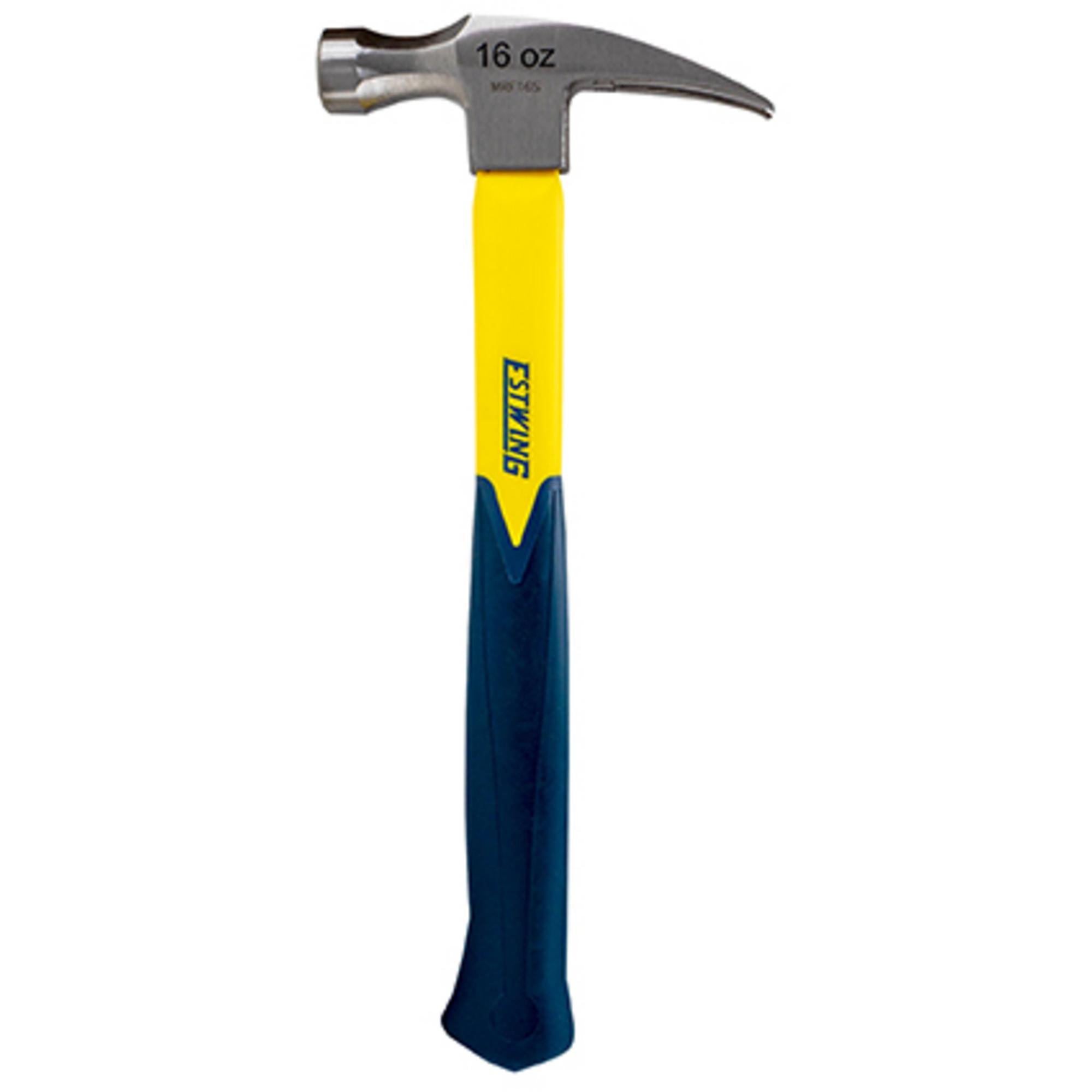 ESTWING EMRF-16S Sure Strike Straight Claw Hammer With Fibreglass Handle, 16oz/453g 24081