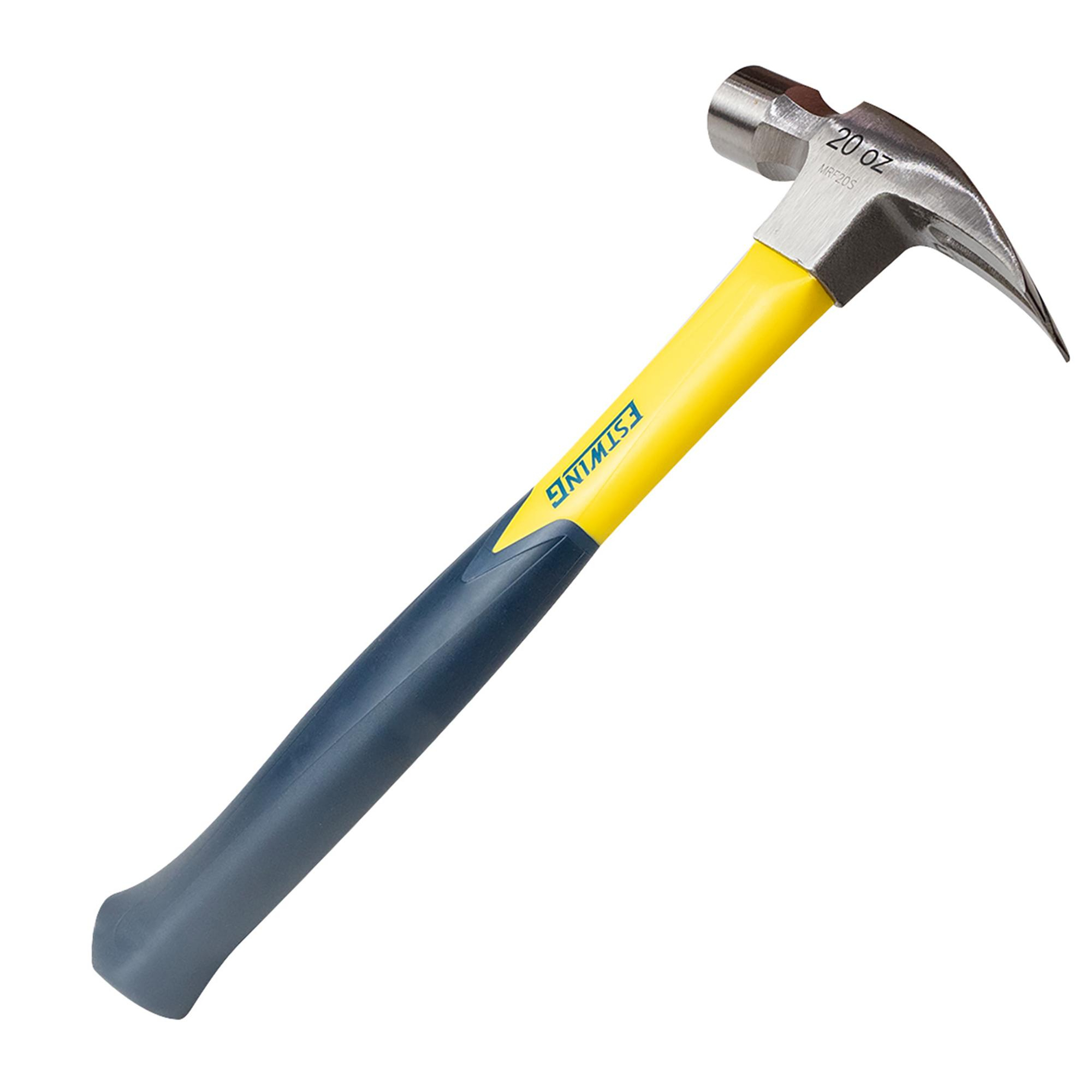 ESTWING  EMRF-20S  Sure Strike Straight Claw Hammer With Fibreglass Handle, 20oz/567g 24083