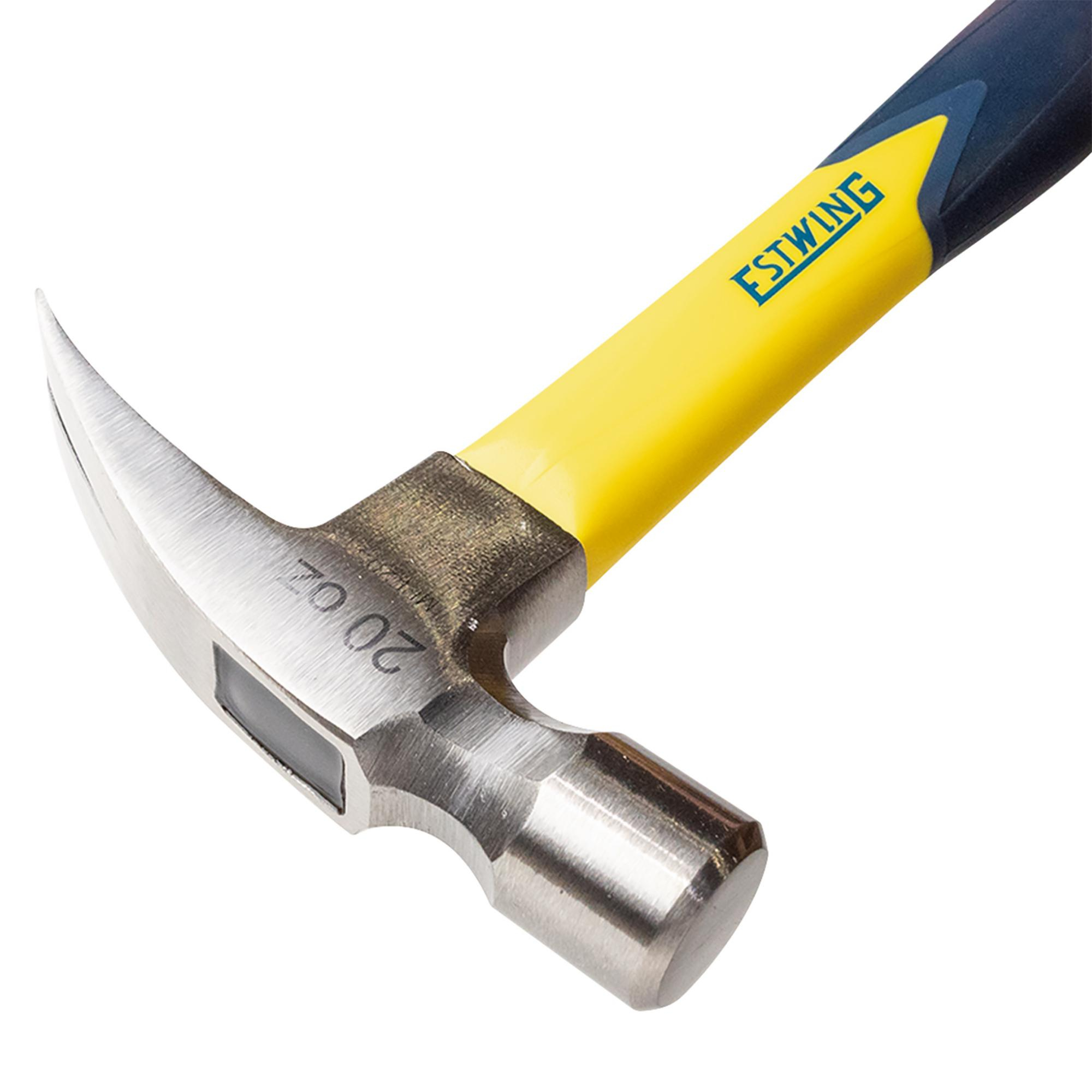 ESTWING  EMRF-20S  Sure Strike Straight Claw Hammer With Fibreglass Handle, 20oz/567g 24083