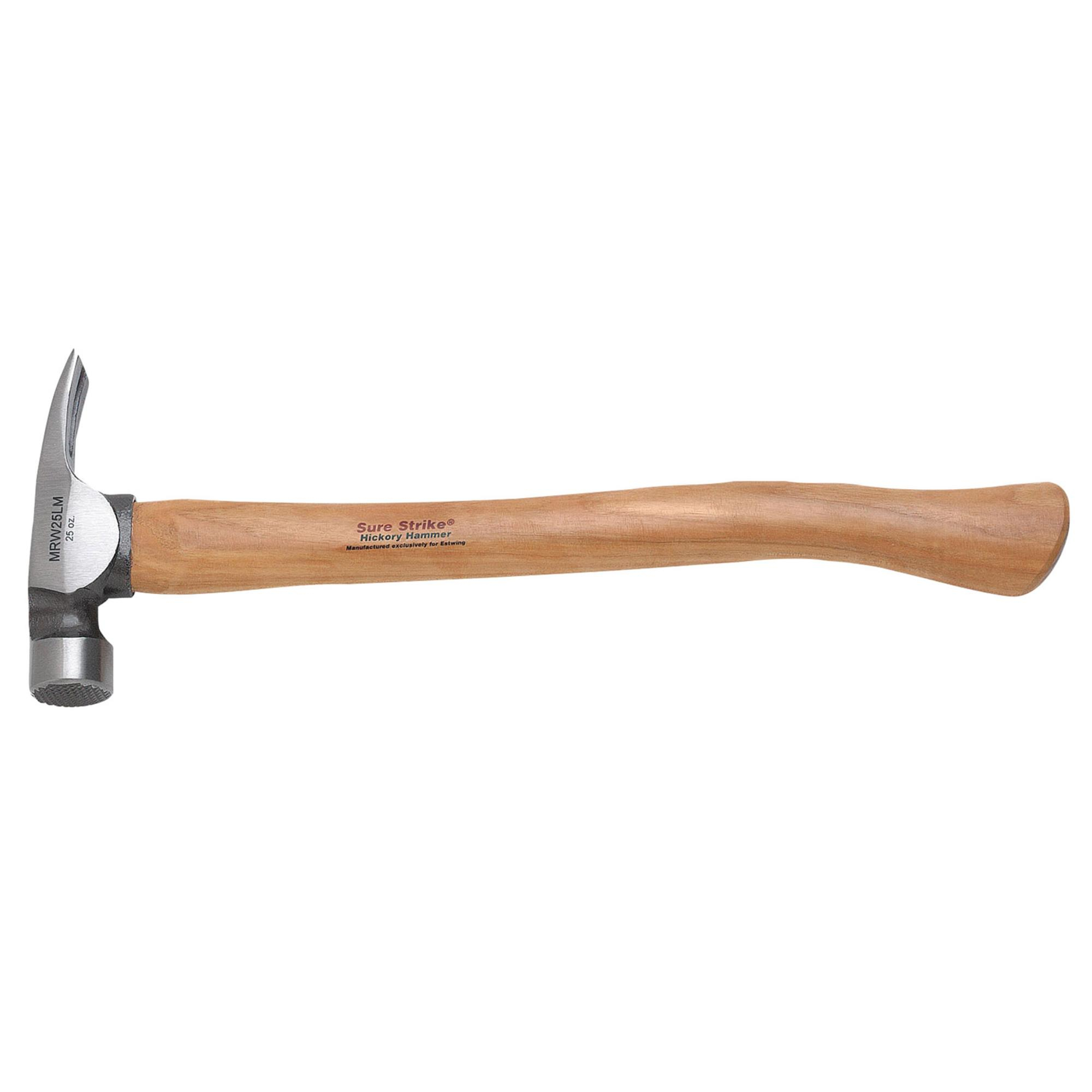 ESTWING EMRW25LM Sure Strike Milled Face Curved Claw Framing Hammer, 25oz/708g 24089