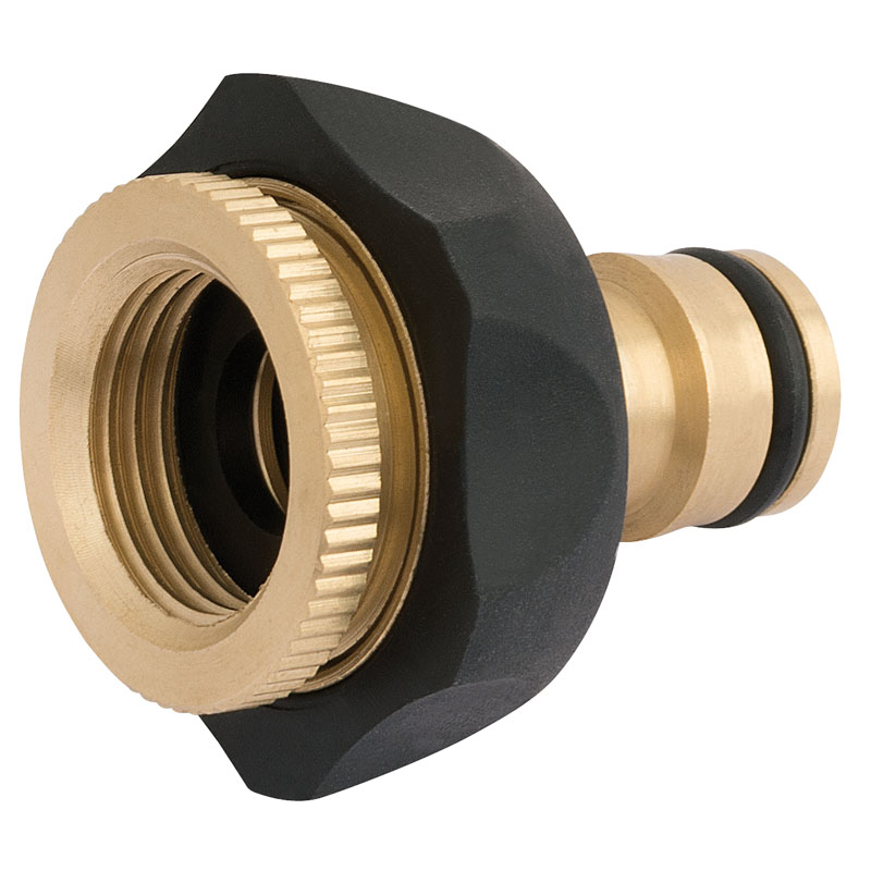 Draper 24646 GWBR-TC Brass and Rubber Tap Connector (1/2"   3/4")