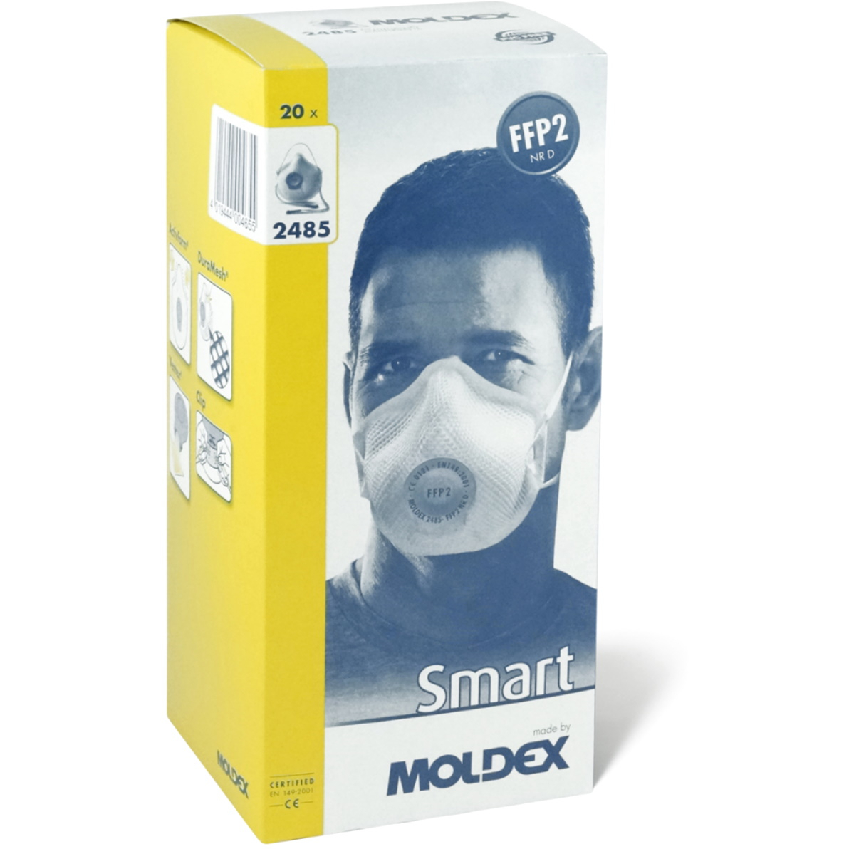 Moldex 2485 Disposable Valved Dust/Mist FFP2 Respirator NR D (Box of 20)