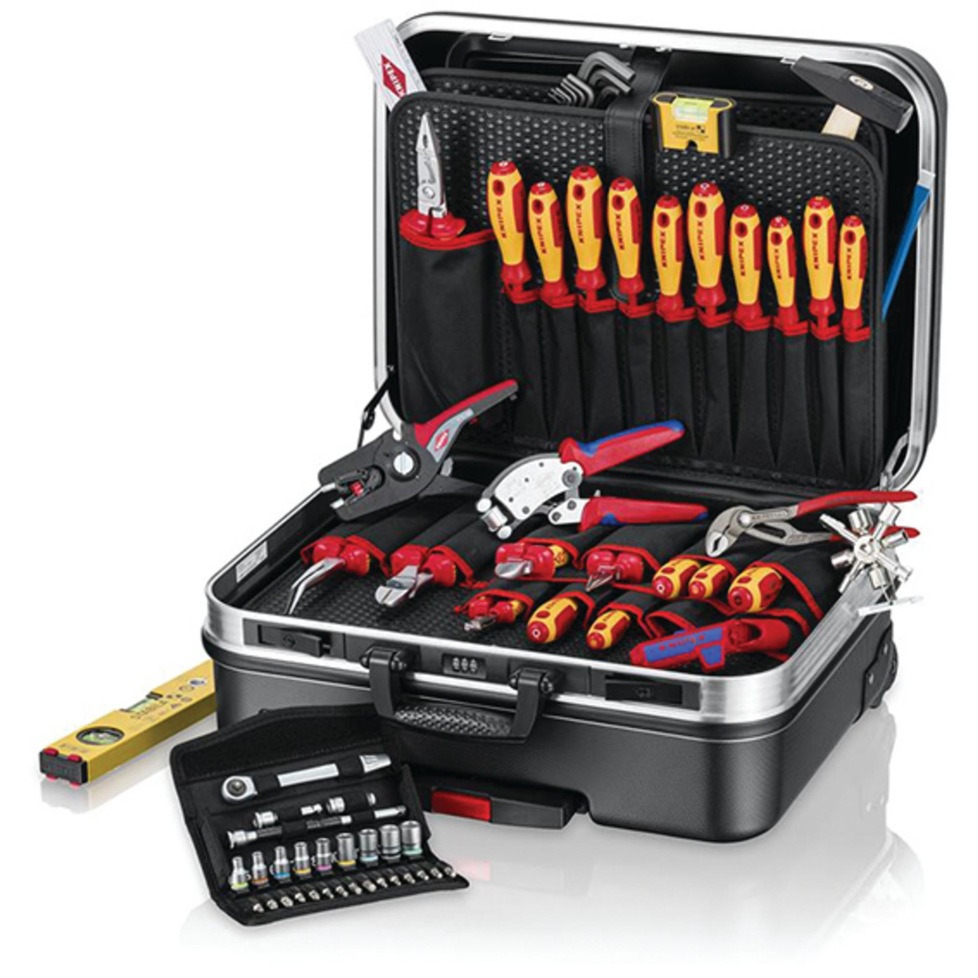 Knipex 00 21 06 00 21 06 Tool Case "Big Basic Move" Electric Plus, 68 Parts 25019