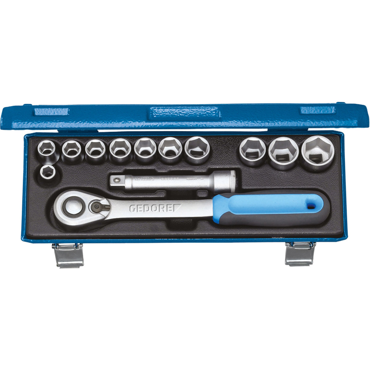 Gedore 2545810 Socket Set Metric 13 Piece 1/2" Drive 19 KMU-20