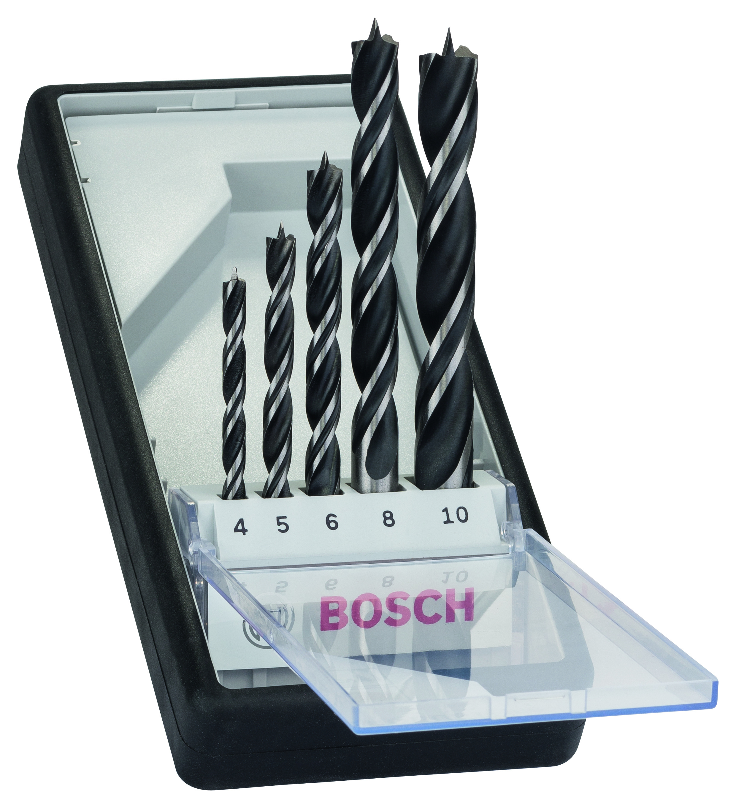Bosch PRO 2607010527 5Pc Robust Line Brad Point Drill Bit Set