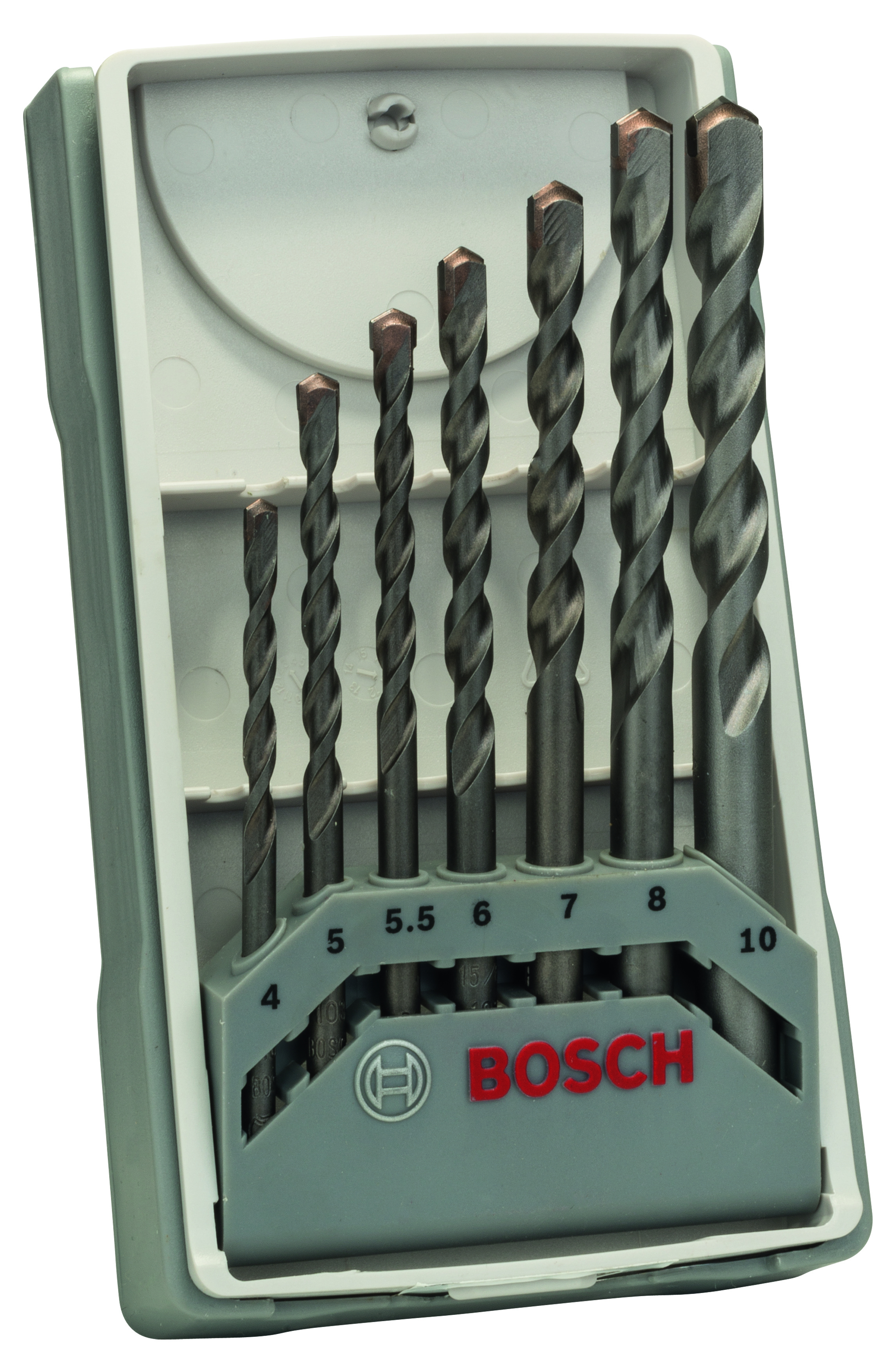 Bosch 2607017083 7-Piece Cyl-3 Concrete Drill Bit Set 4; 5; 5,5; 6; 7; 8; 10mm (1 Pack Of 7)