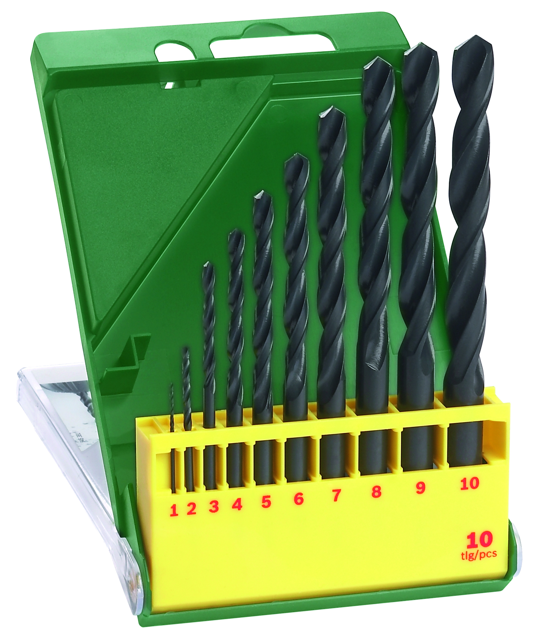 Bosch 2607019442 10-Piece Hss-R Metal Drill Bit Set (1 Pack Of 10)