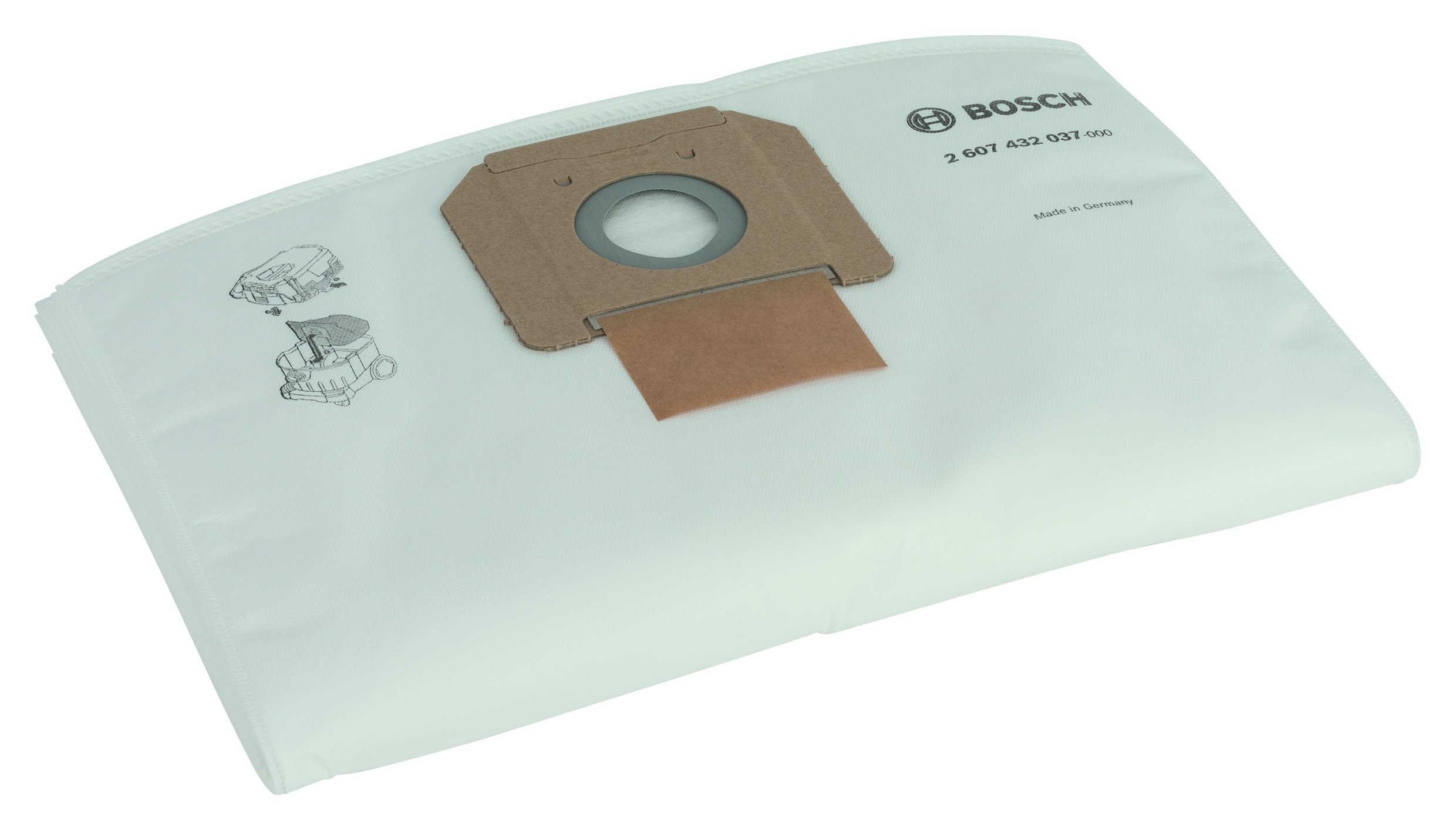 Bosch 2607432037 Fleece Filter Bags for Gas 35 (Pack of 5)
