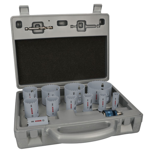 Bosch 2608594434 PRO Multi Material PC Plus Hole Saw Set, 14 pcs