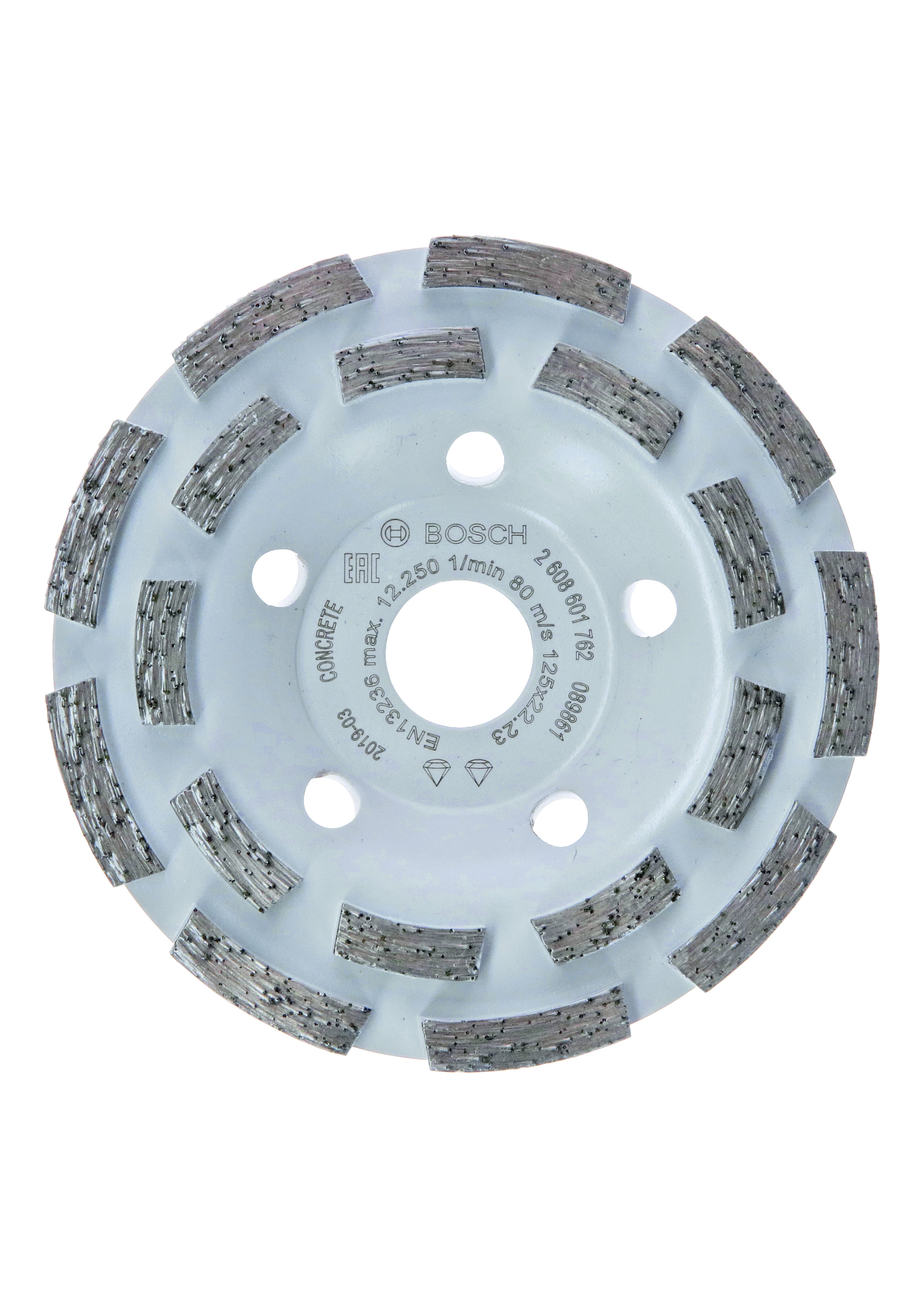 Bosch PRO 2608601762 Diamond Grinding Head Expert For Concrete Long Life 125 X 22.23 X 5mm (1 Pack Of 1)