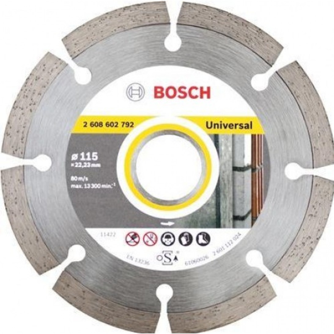 Bosch 2608615027 115mm x 22.23mm Universal Diamond Blade (Pack 10)