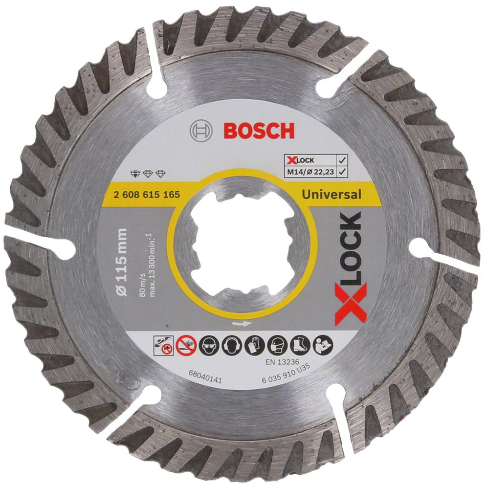 Bosch PRO 2608615165 X-Lock Standard For Universal 115 X 22.23 X 2 X 10mm (1 Pack Of 1)