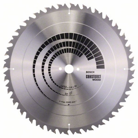 Bosch PRO 2608640704 Construct wood for bench circular saws (standard). 450 x 3.8 x 30mm 32T