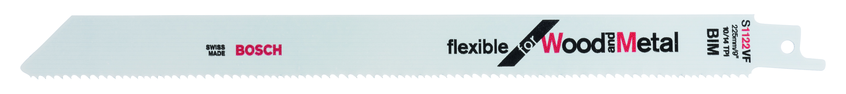 Bosch 2608654981 Sabre saw blade Pack of 5 flexible for wood and metal S1122VF