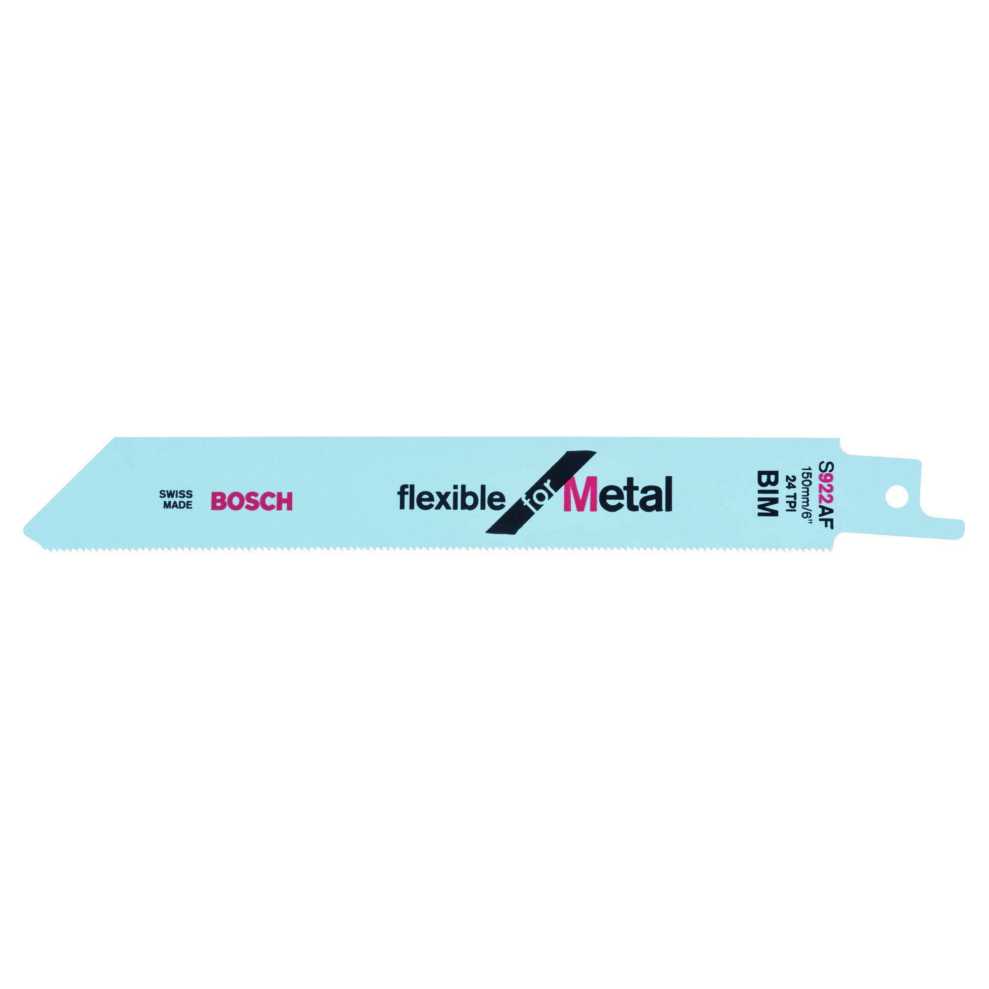 Bosch S922AF 2608656013 Packet of 5 Sabre Saw Blades Flexible for Metal