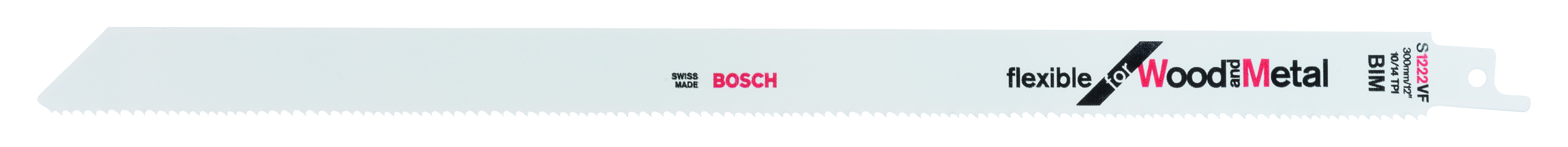 Bosch 2608656022 Sabre saw blade Pack of 5 flexible for wood and metal S1222VF