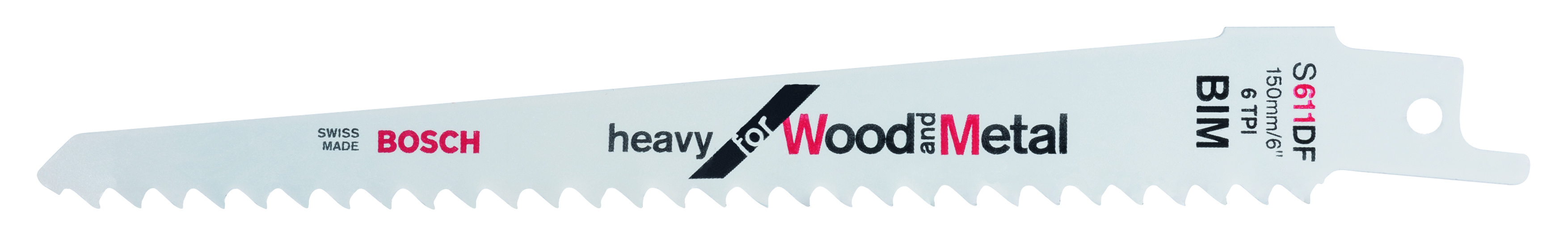 Bosch PRO 2608656258 Sabre saw blade Pack of 5 heavy for wood and metal S611DF