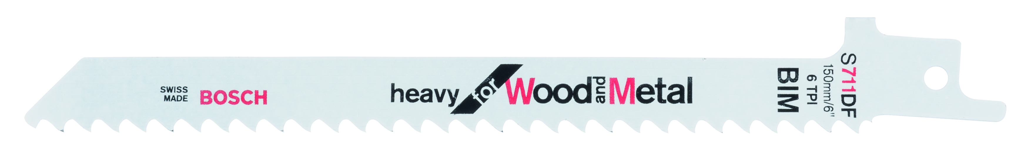 Bosch 2608656260 Sabre saw blade Pack of 5 heavy for wood and metal S711DF