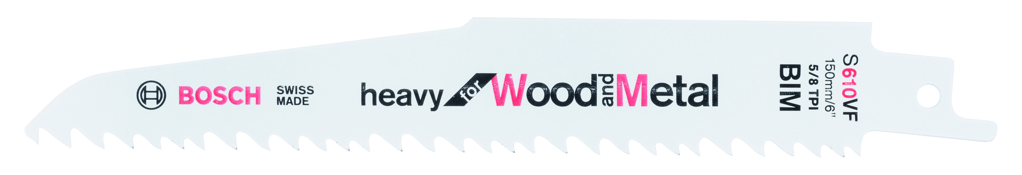 Bosch PRO 2608657608 Reciprocating Saw Blade S 610 Vf Heavy For Wood And Metal (5 Packs Of 5)