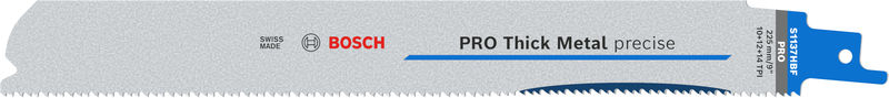 Bosch 2608658999 PRO Thick Metal precise S1137HBF Blade, 1.1 x 25 x 225 mm, 25 pcs