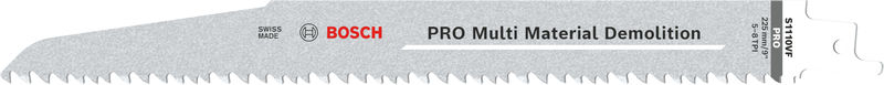 Bosch 2608659004 PRO Multi Material Demolition S1110VF Blade, 1.6 x 22 x 225 mm, 2 pcs