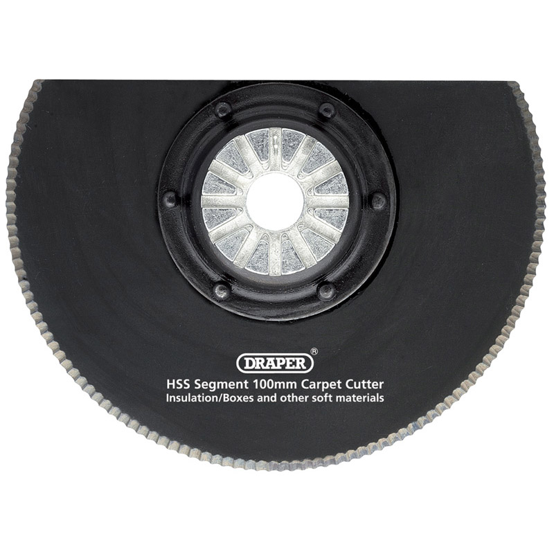 Draper 26809 APT300Z6(U) HSS Segment Carpet Cutter 100mm Dia.