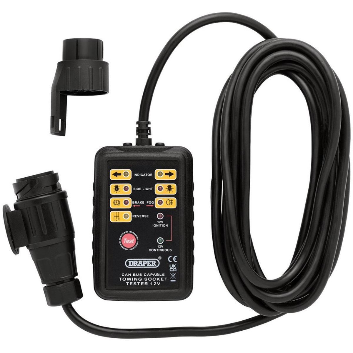 Draper 27198 CAN Bus 13 and 7-Pin Towbar Socket Tester