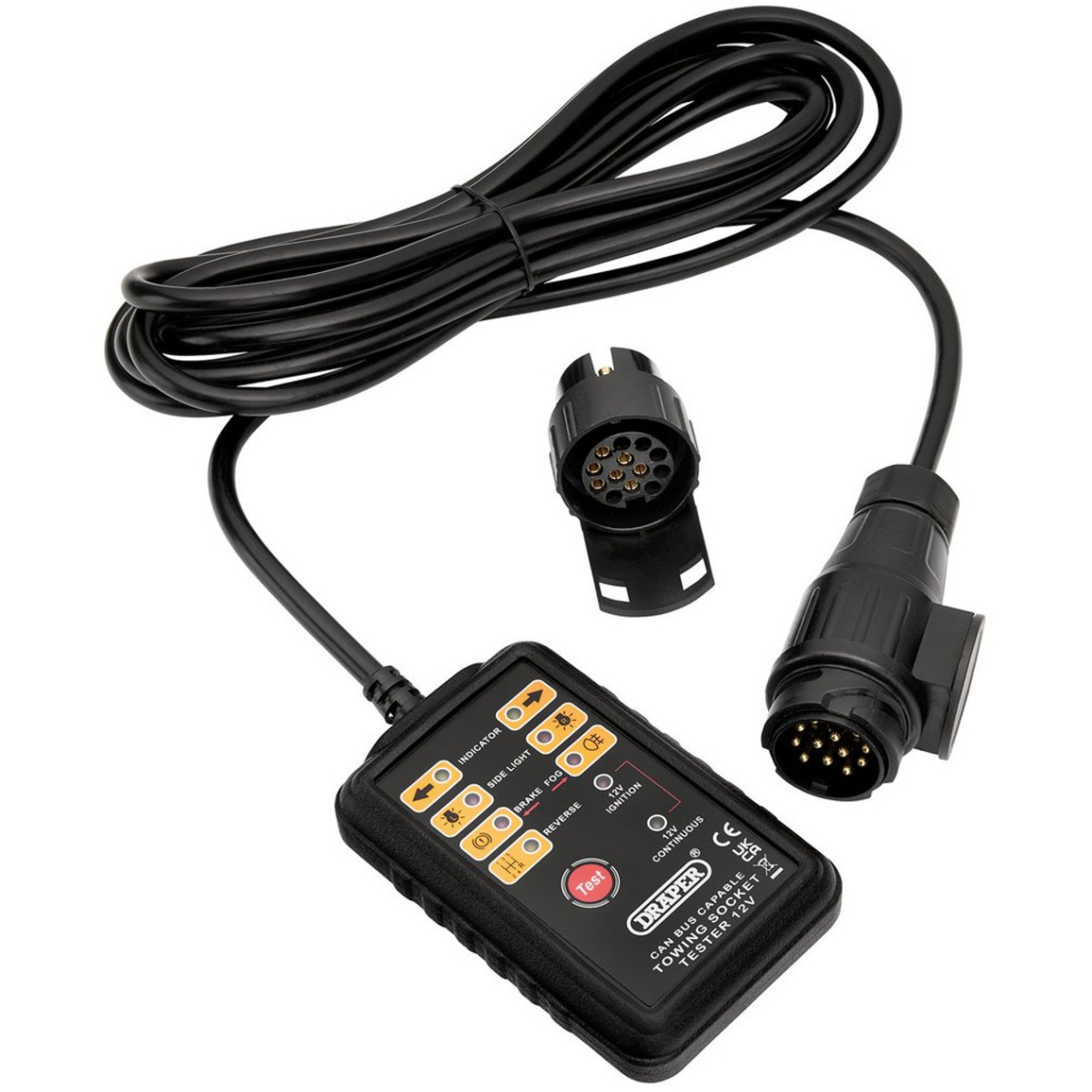 Draper 27198 CAN Bus 13 and 7-Pin Towbar Socket Tester