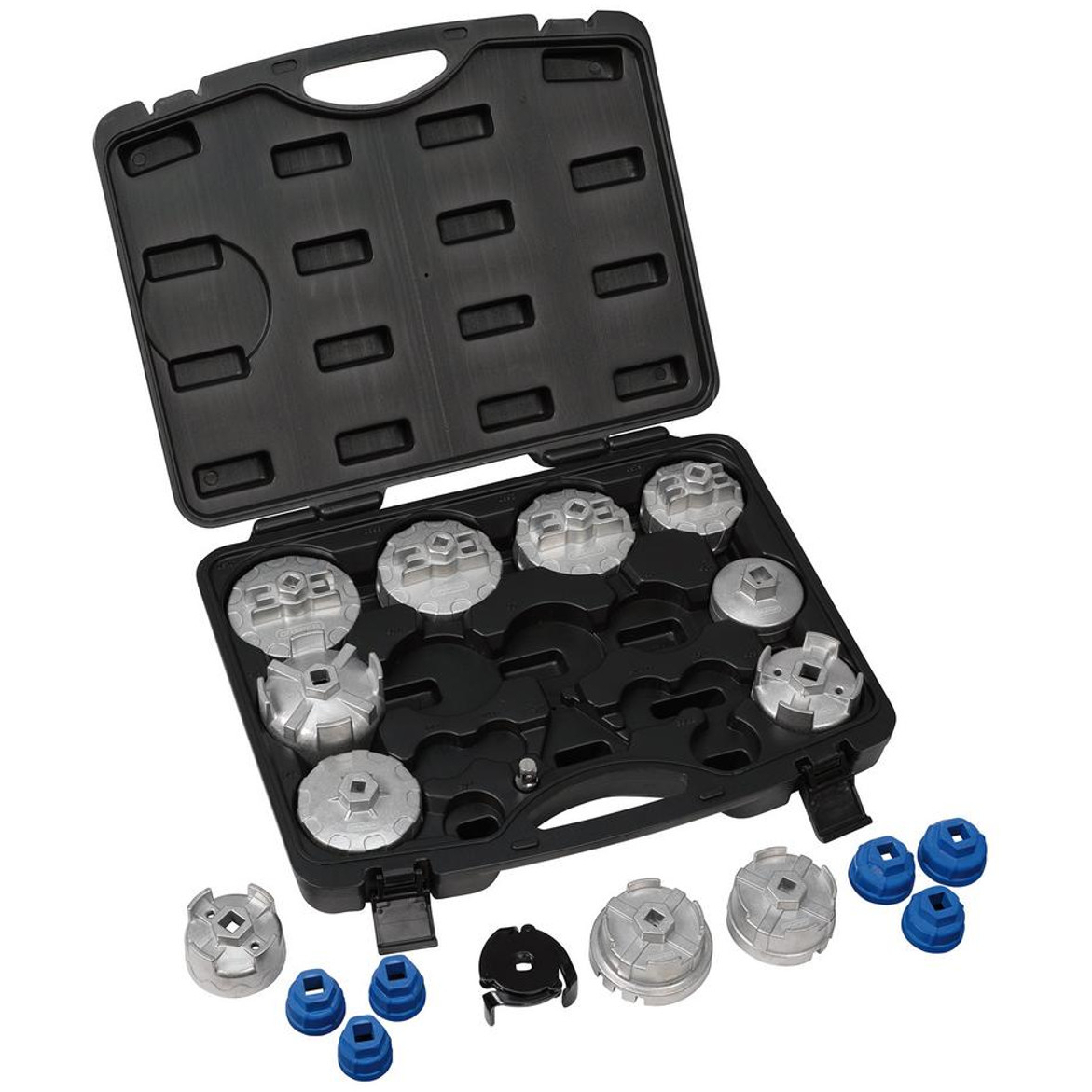 Draper 27237 Oil Filter Cap Wrench Set (19 Piece)