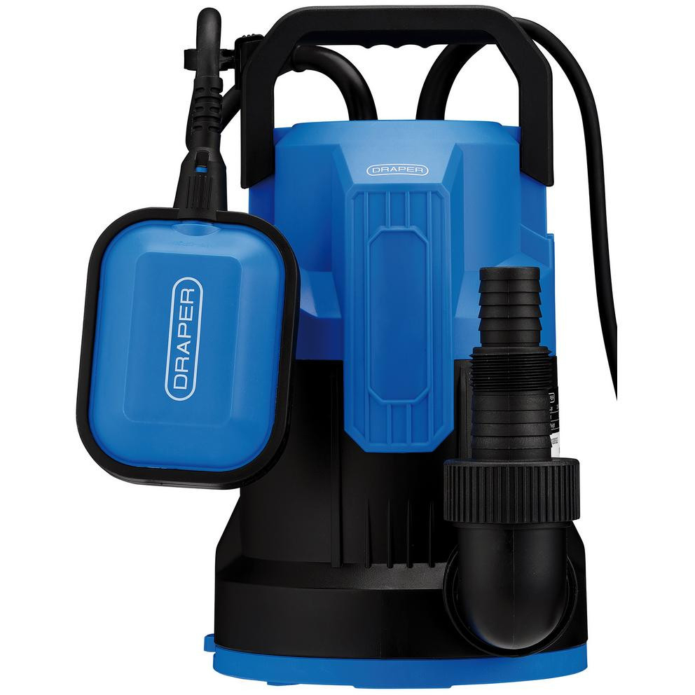 Draper 27476 230V Submersible Clean Water Pump with Float Switch, 280L/min, 550W