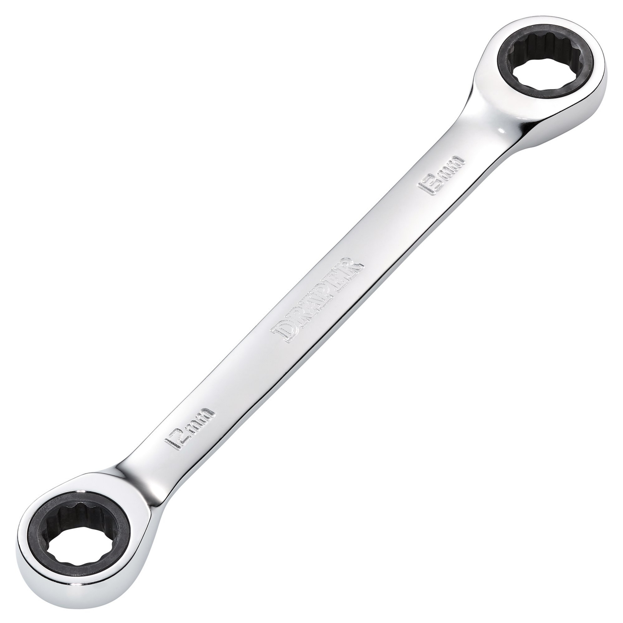 Draper 27737 HI-TORQ® Metric Double Ratchet Ring Spanner, 12 x 13mm