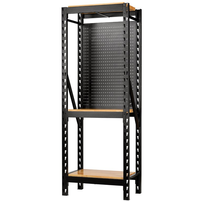 Draper 27892 MS400-27S-17PCW Bunker&#174; 17 Piece Modular 3 Tier Racking With Hardwood Shelving And Pegboards, 750mm