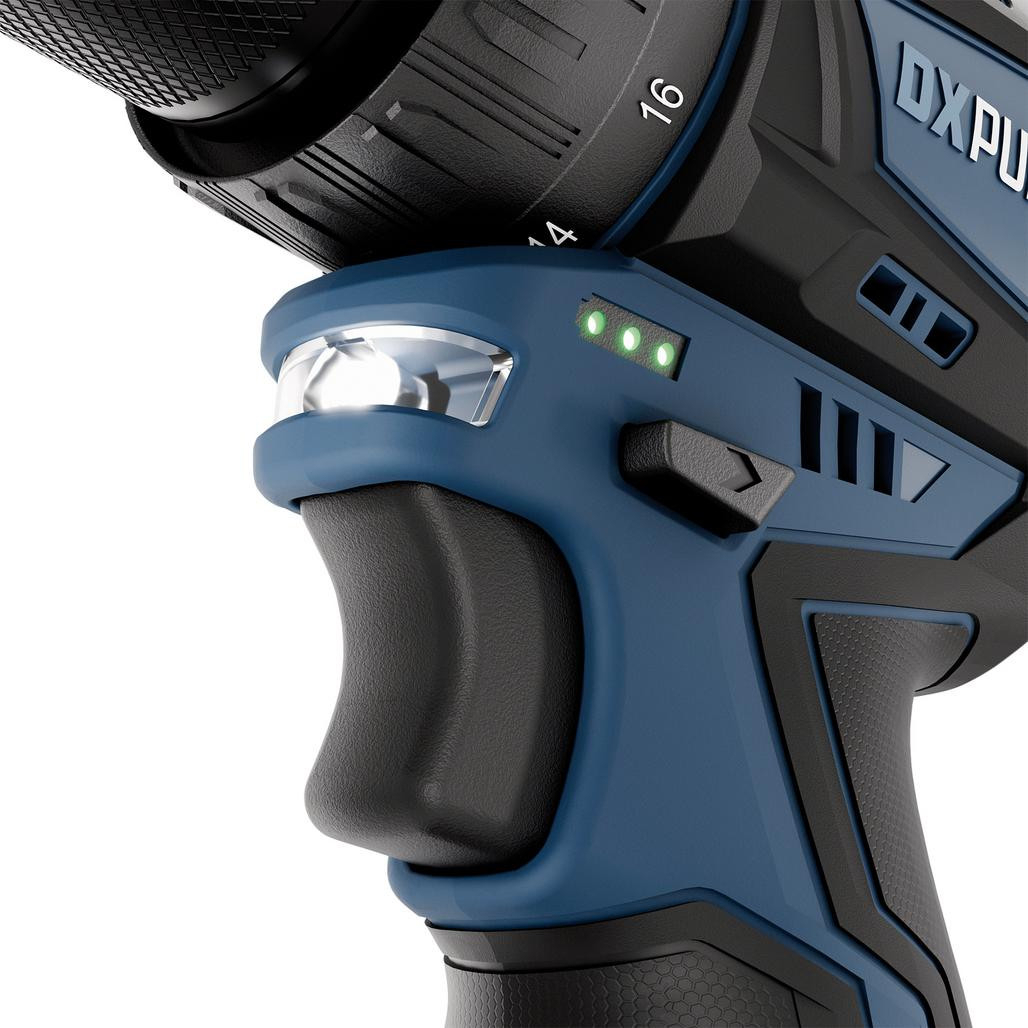 DXPULSE 27917 12V Brushless Drill Driver Kit With 2 x 2.0Ah Batteries In Case