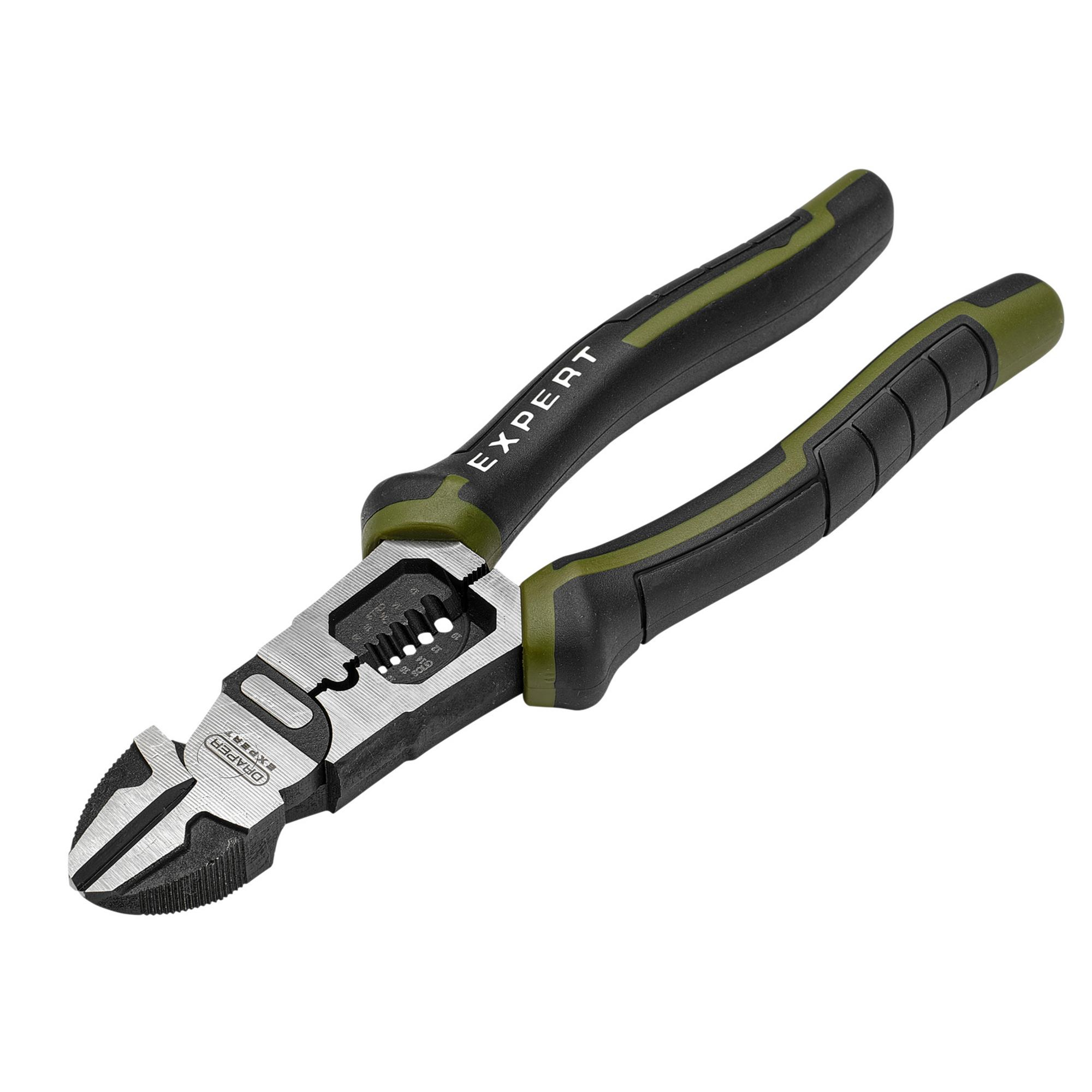 Draper 28528 PL-EX/SCWS-200 Expert Side Cutters With Wire Stripper, 200mm