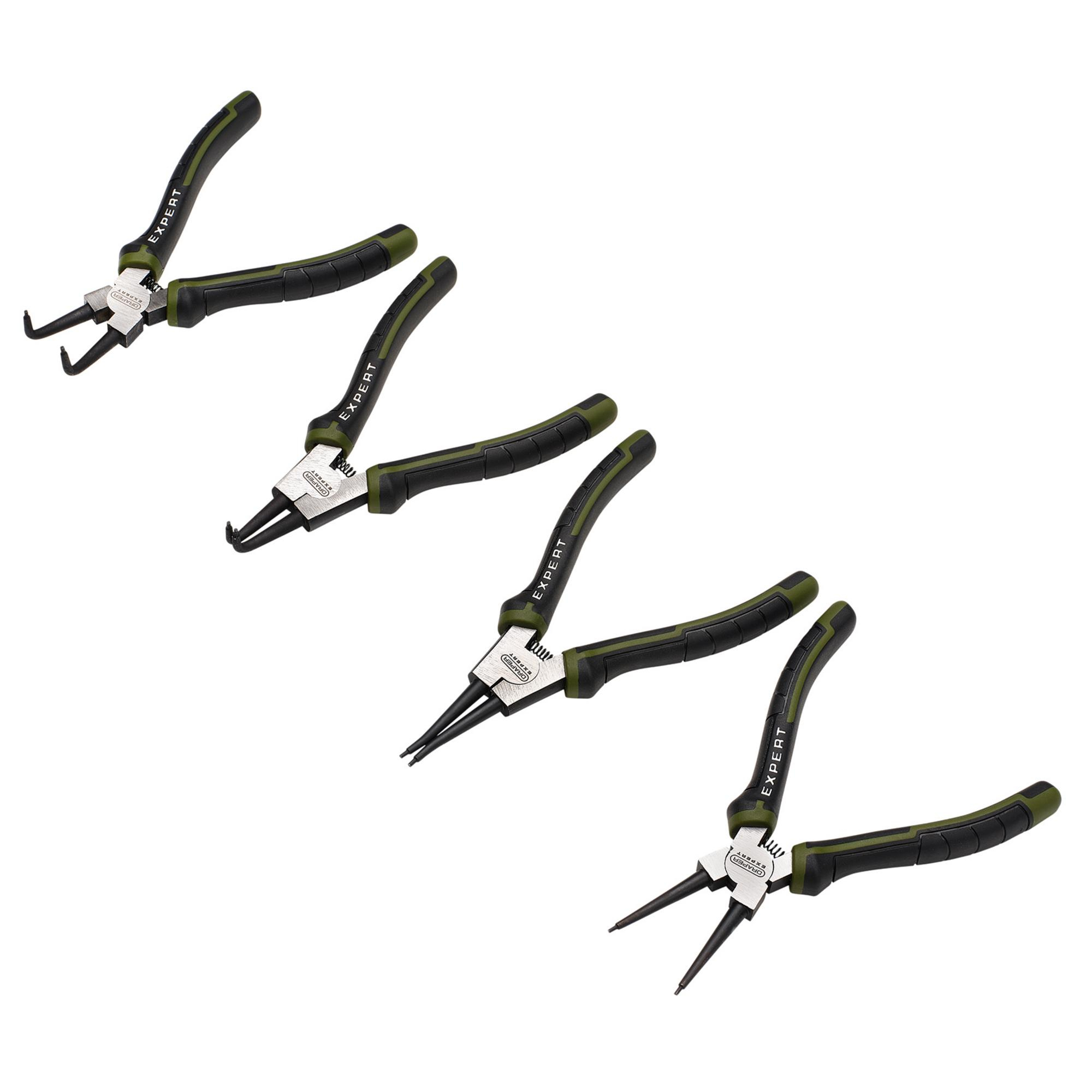 Draper 28617 PL-EX/CP-SET Expert Circlip Pliers Set, 180mm (4 Piece)
