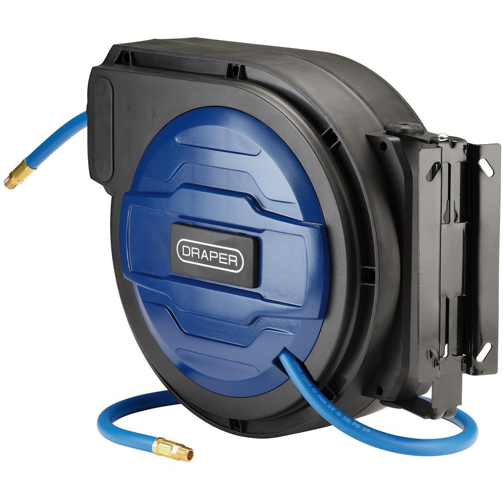 Draper 29676 Retractable Air Hose Reel, 1/4", 30m