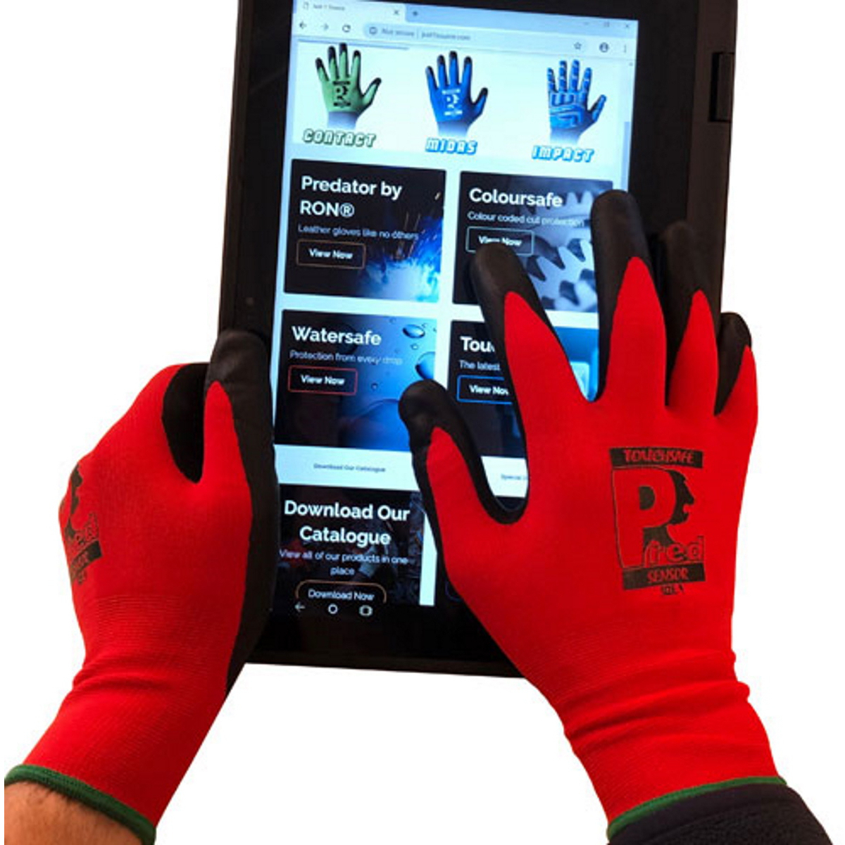 Predator TS1 Pred Sensor Touch Screen Glove Size 8 (Pair)