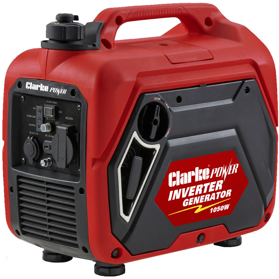 Clarke 8877113 IG1100 1050W Petrol Inverter Generator