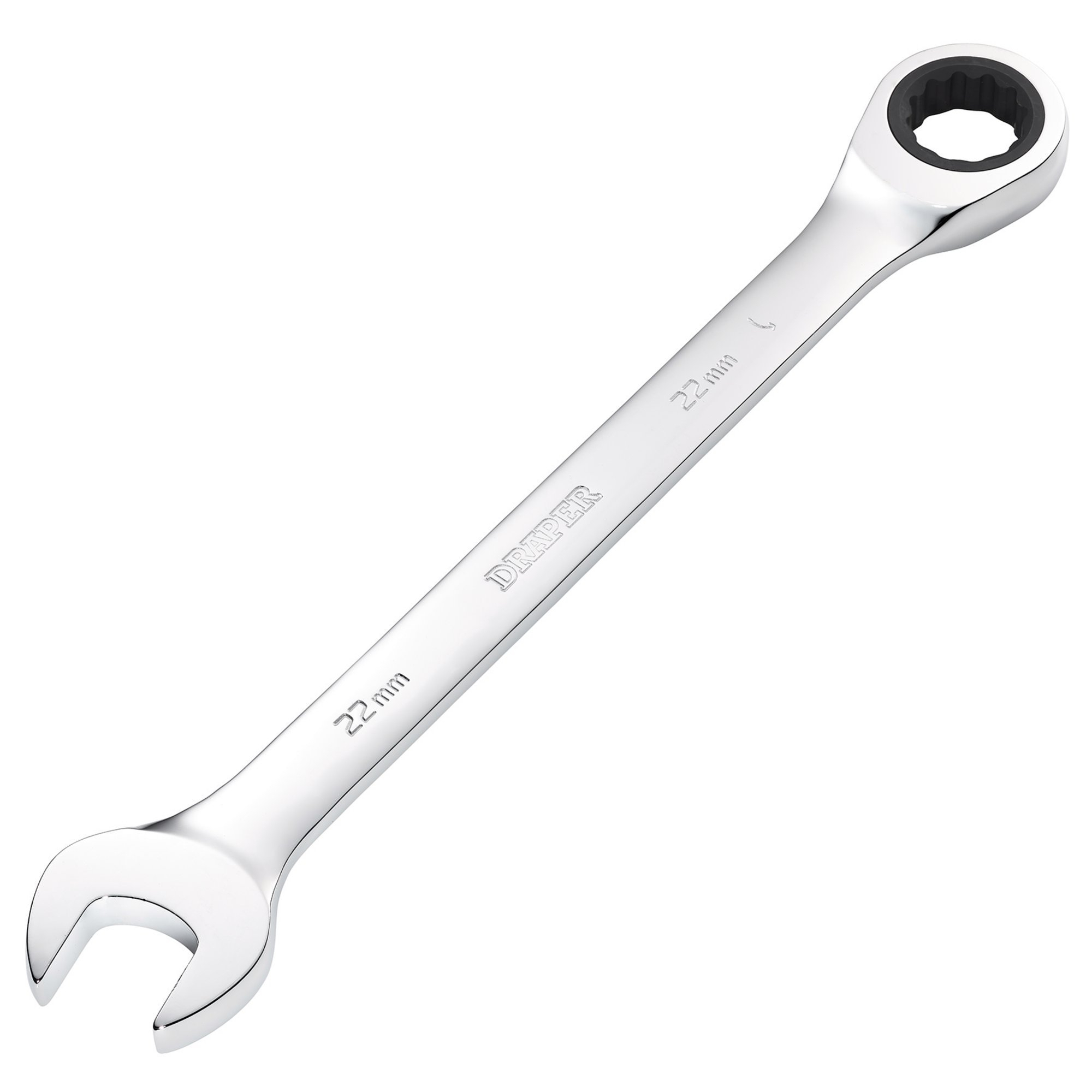 Draper 31022 8230MM Hi Torq 22mm Metric Ratcheting Combination Spanner