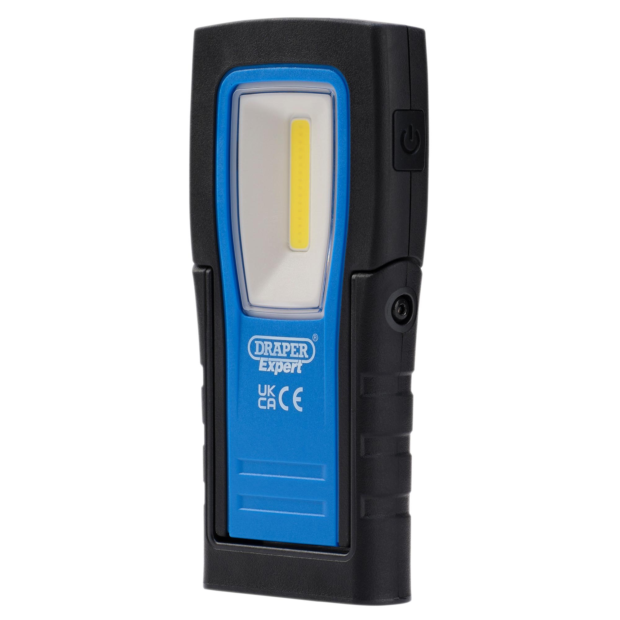 Draper 31102 IL400 Expert Smd/Cob Led Usb Rechargeable Ultra Thin Inspection Light, 4 W, 400 Lumens, Usb C Cable Supplied