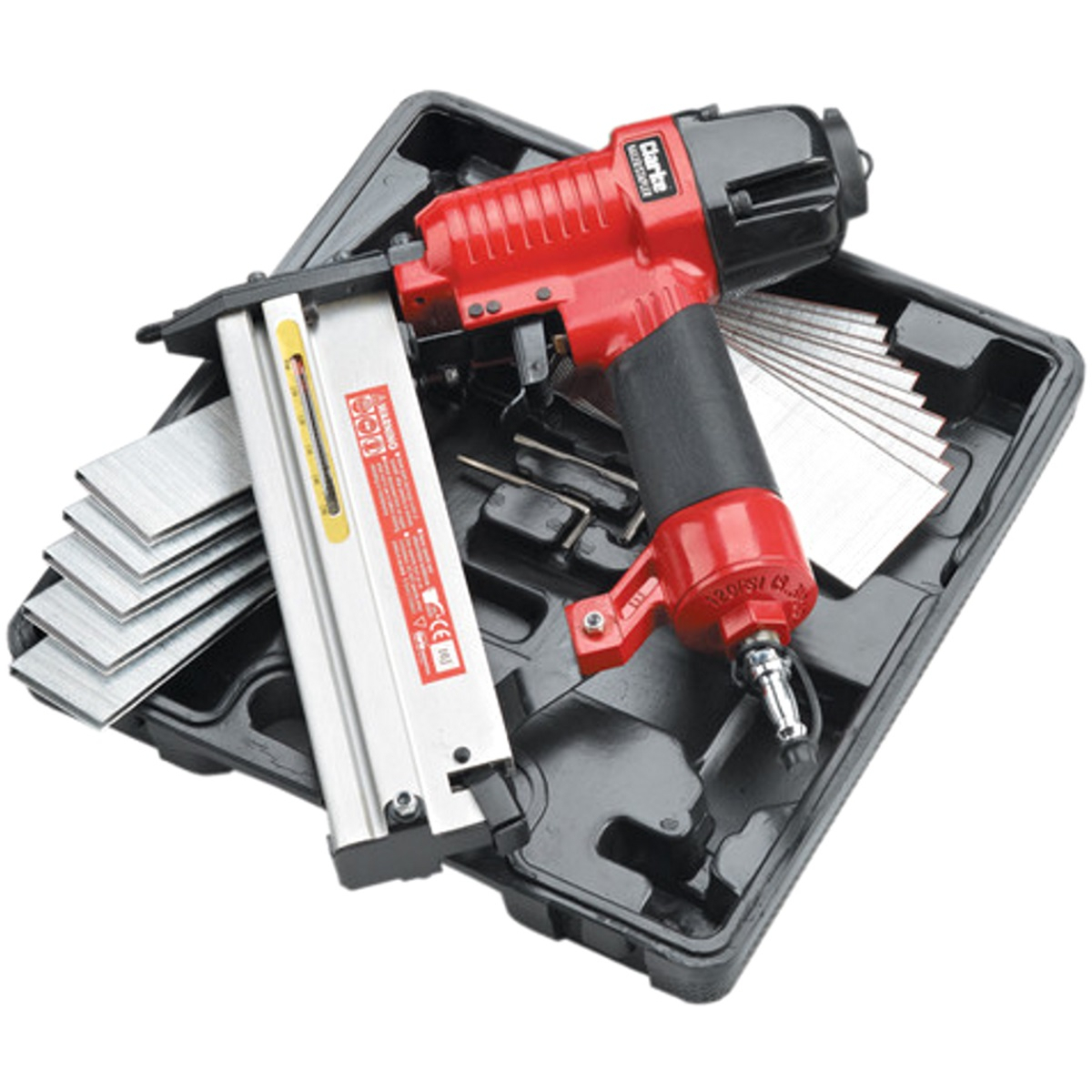 Clarke 3110387 CSN1D 2 in 1 Air Staple and Nail Gun Kit 