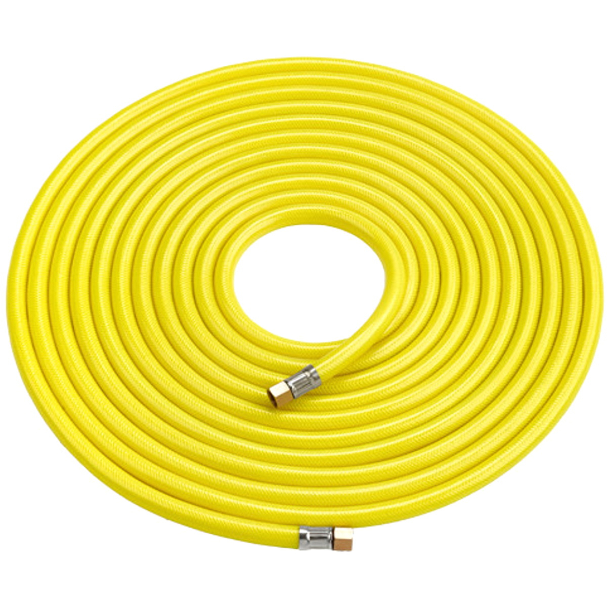 Clarke 3122010 HVY10 Hi-Vis Airline Hose Yellow 10m (with ¼" BSP swivel nuts) 