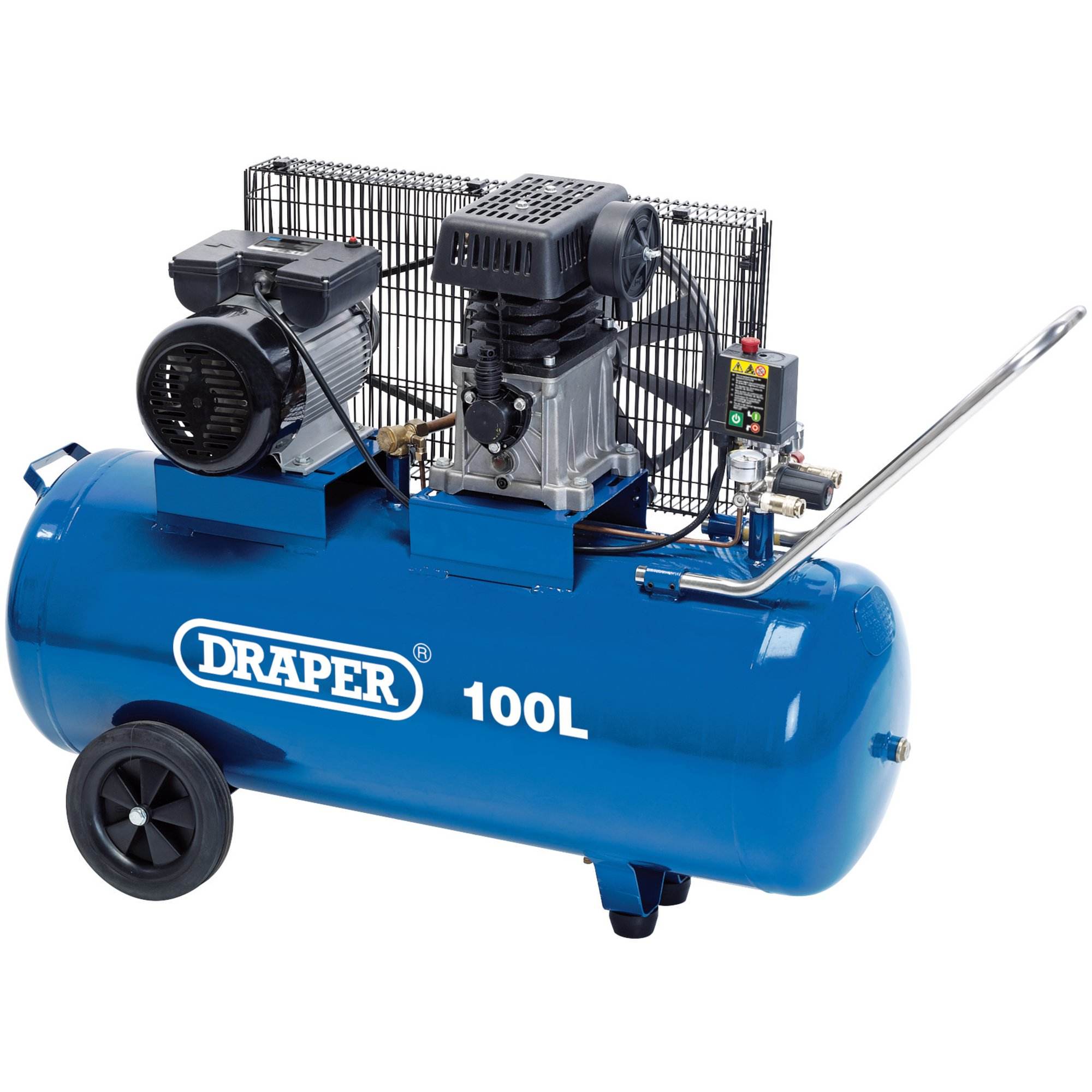 Draper 31254 DA100/330 100L 230V 2.2kW Belt Driven Air Compressor